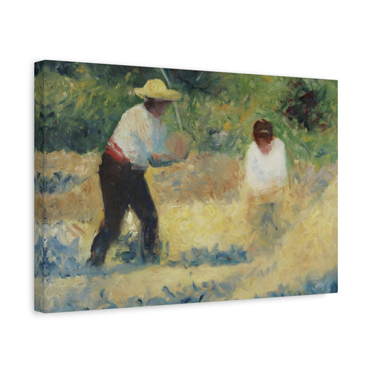 Georges Seurat Pile of Stones - Canvas Wall Art Print Reproduction