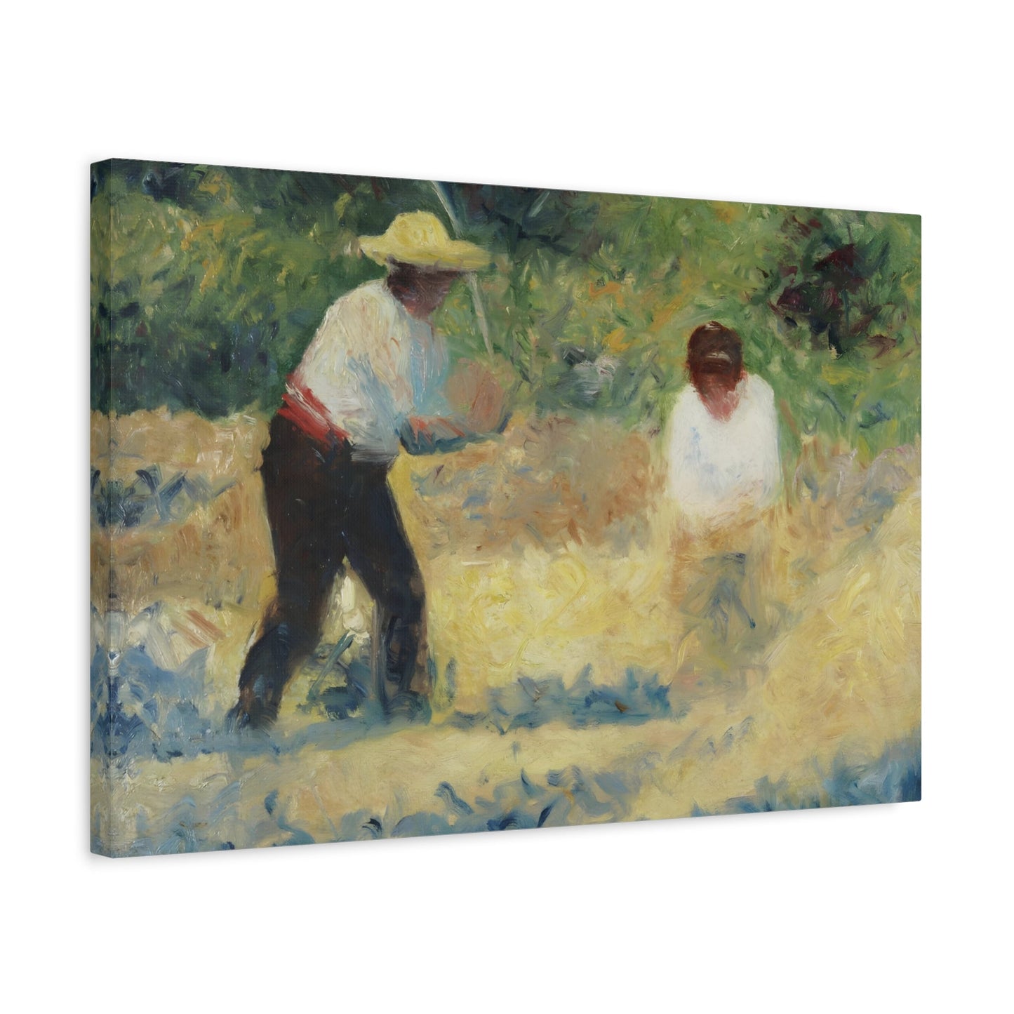 Georges Seurat Pile of Stones - Canvas Wall Art Print Reproduction