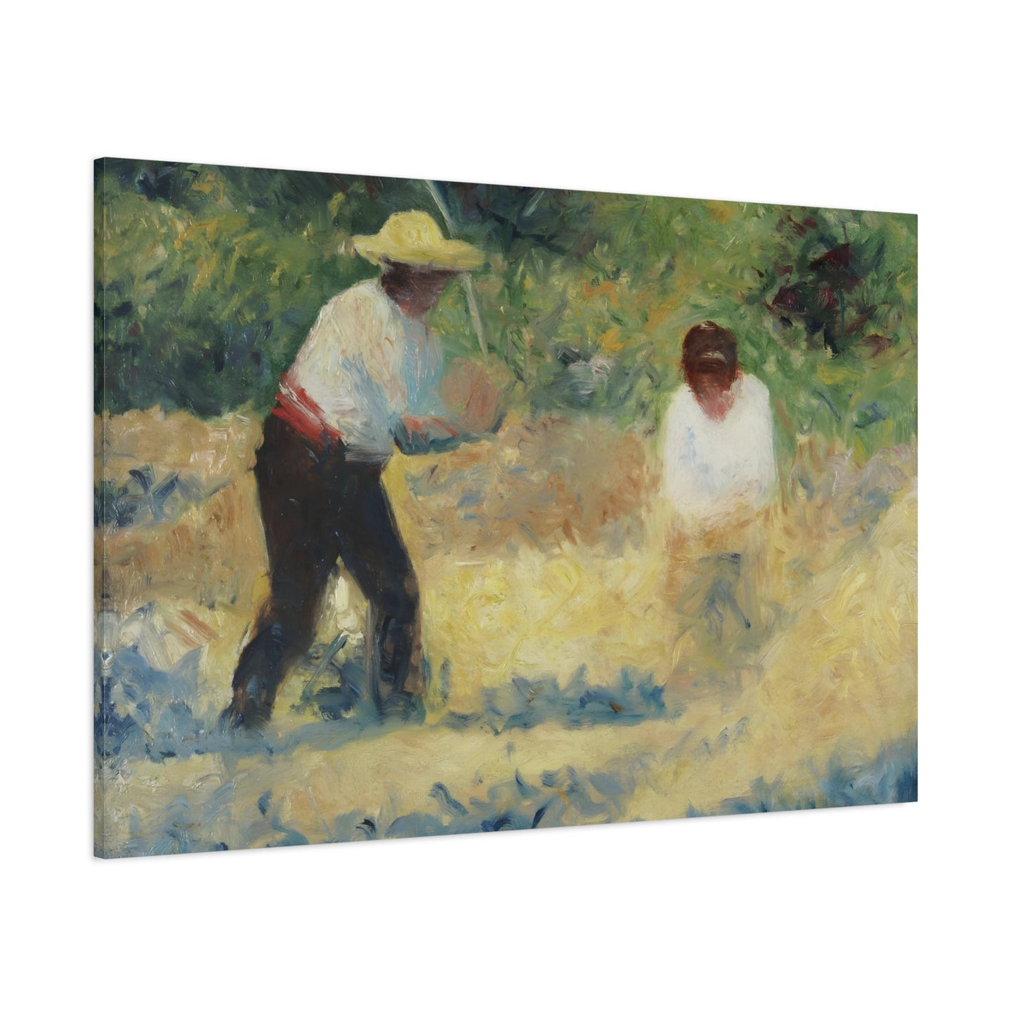 Georges Seurat Pile of Stones - Canvas Wall Art Print Reproduction