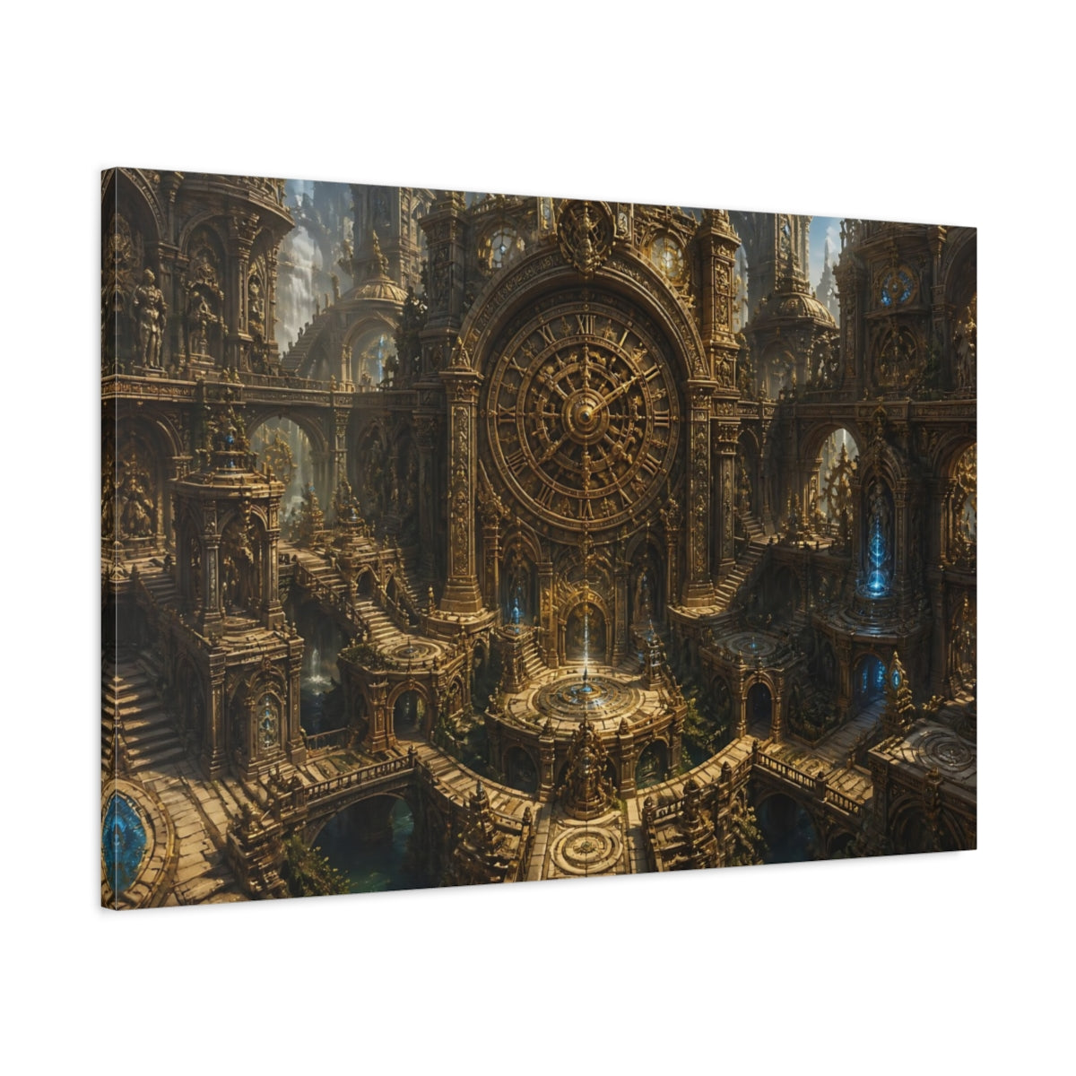 Main Mockup. Giant Clock Citadel shown as canvas print