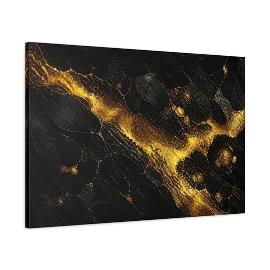 Main Mockup. Gilded Mineral Vein shown as canvas print