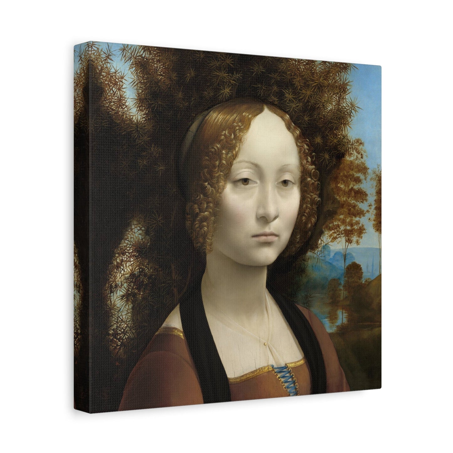 Ginevra de Benci Canvas Wall Art Print - Square da Vinci Artwork