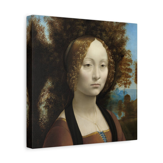 Ginevra de Benci Canvas Wall Art Print - Square da Vinci Artwork