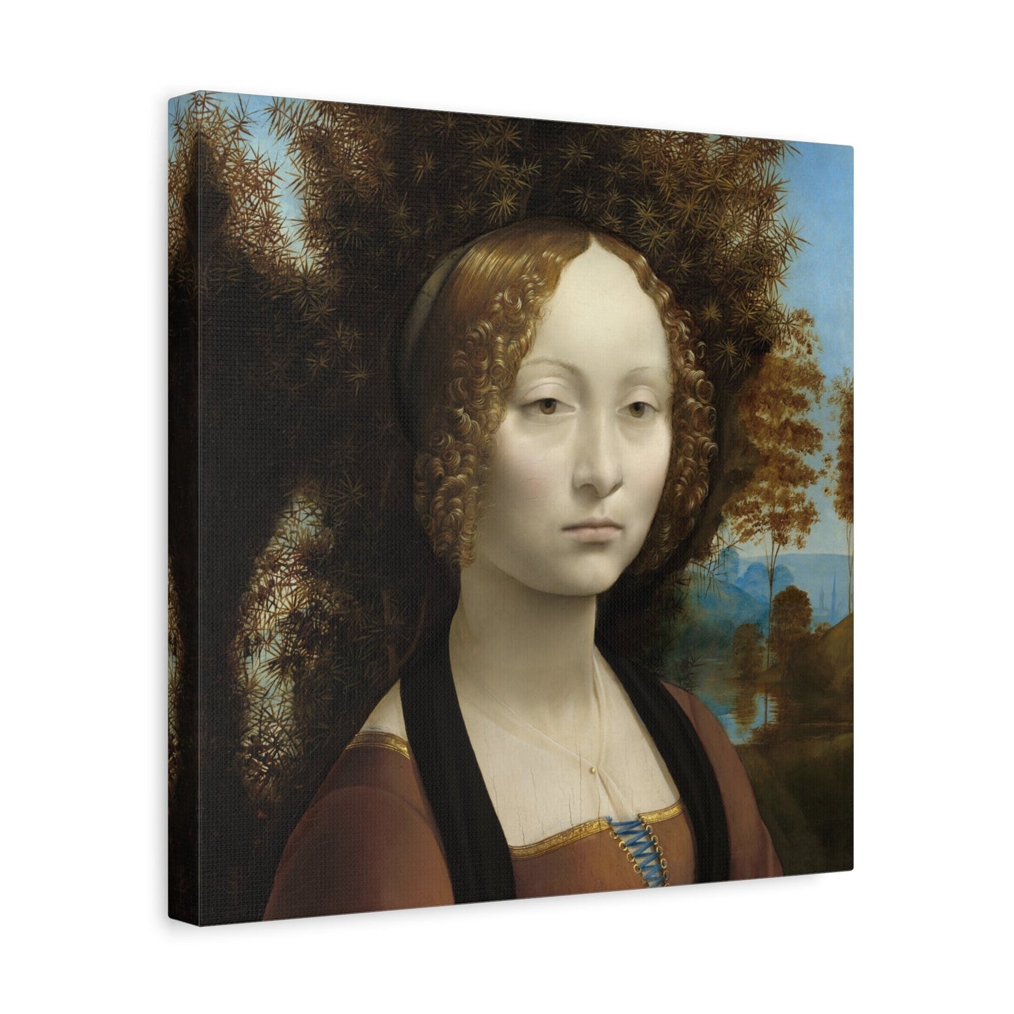 Ginevra de Benci Canvas Wall Art Print - Square da Vinci Artwork