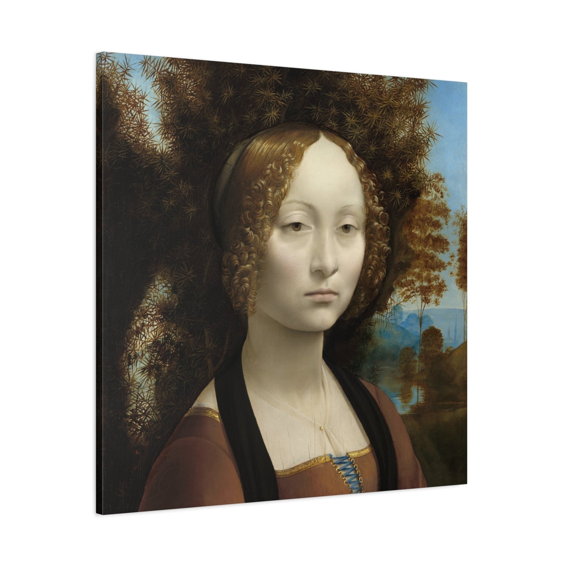 Ginevra de Benci Canvas Wall Art Print - Square da Vinci Artwork