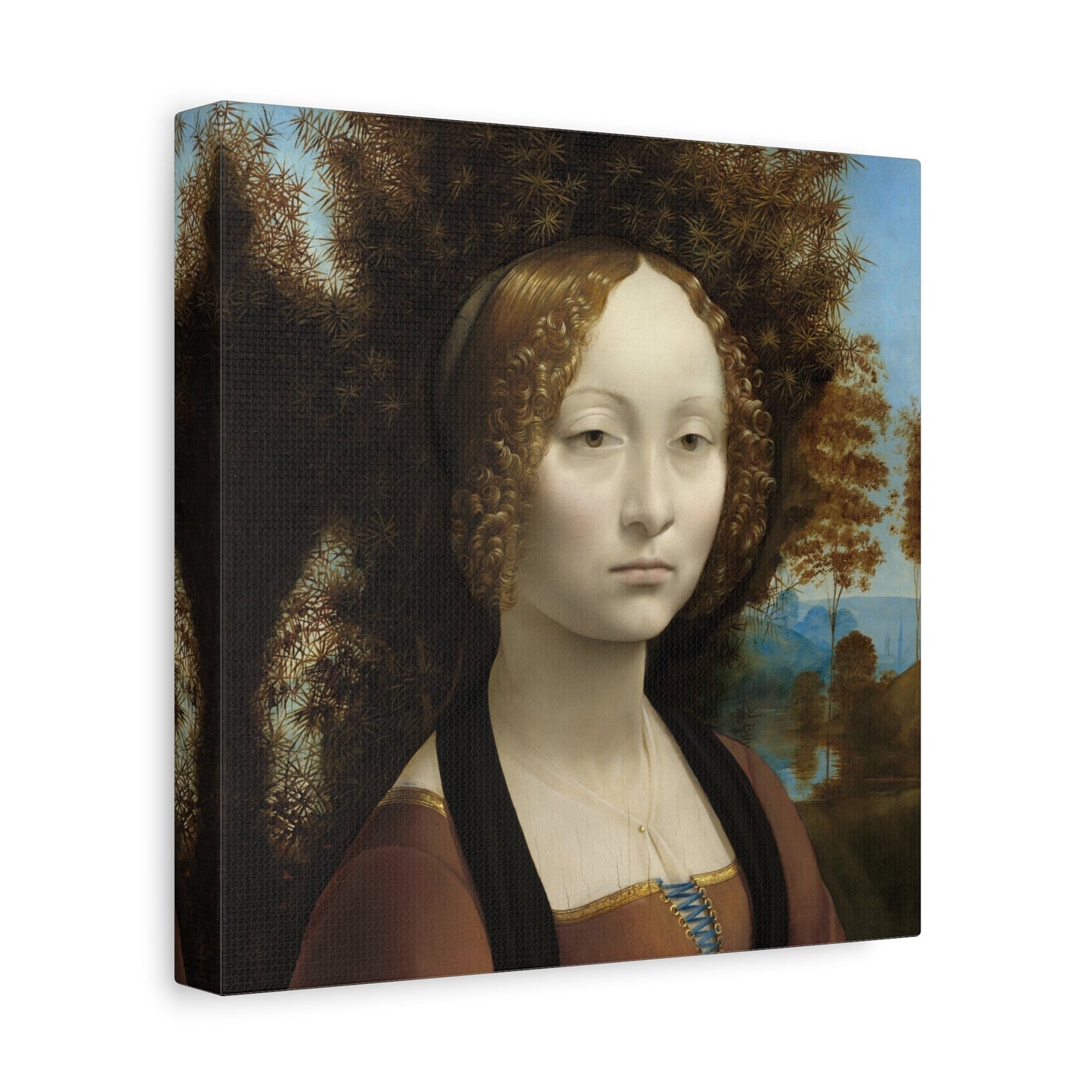 Ginevra de Benci Canvas Wall Art Print - Square da Vinci Artwork