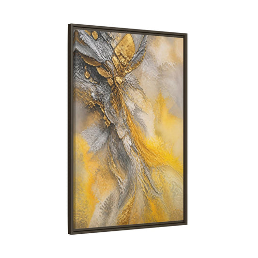 Main Mockup. Gold Leaf Accent shown as framed canvas print