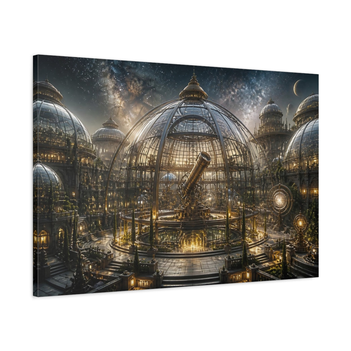 Main Mockup. Grand Glass Observatory shown as canvas print