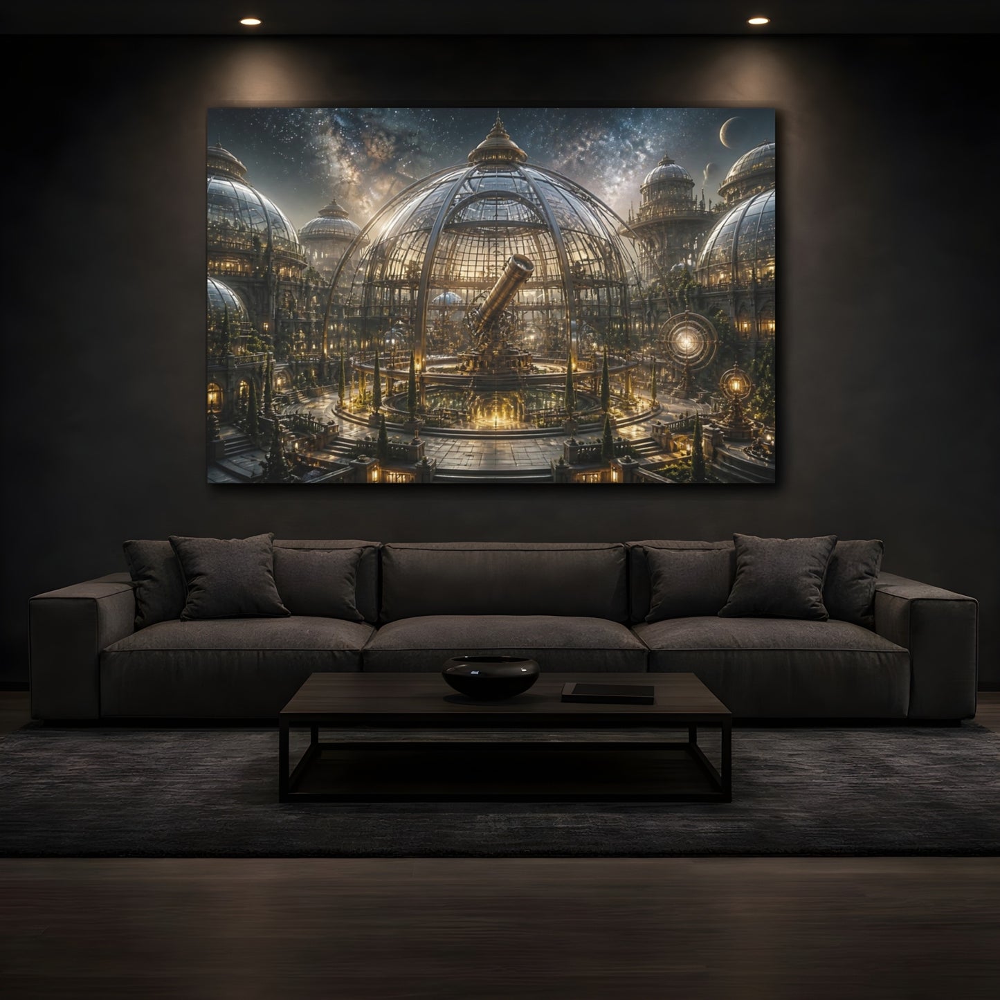 Mockup 3. Grand Glass Observatory shown as canvas print