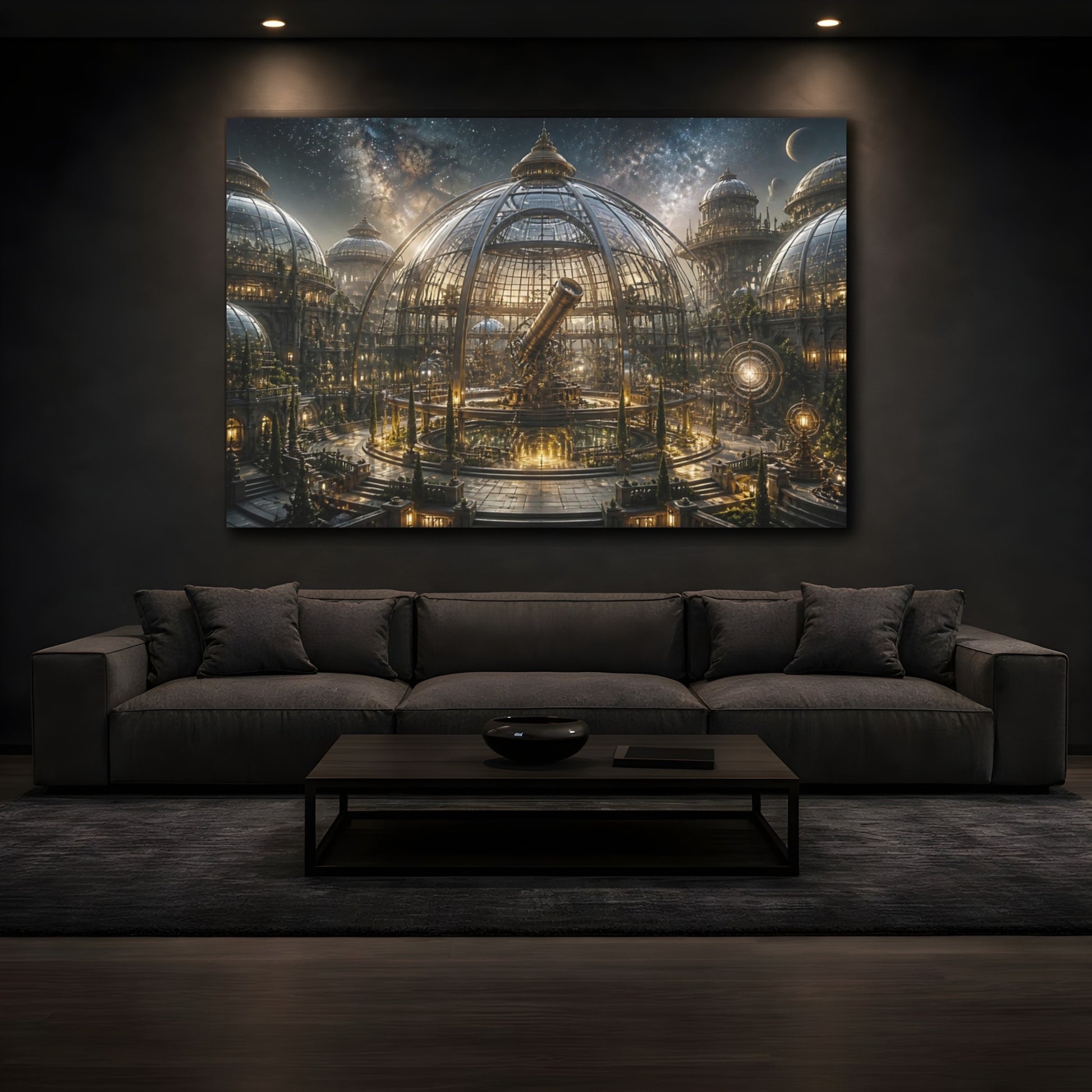 Mockup 3. Grand Glass Observatory shown as canvas print