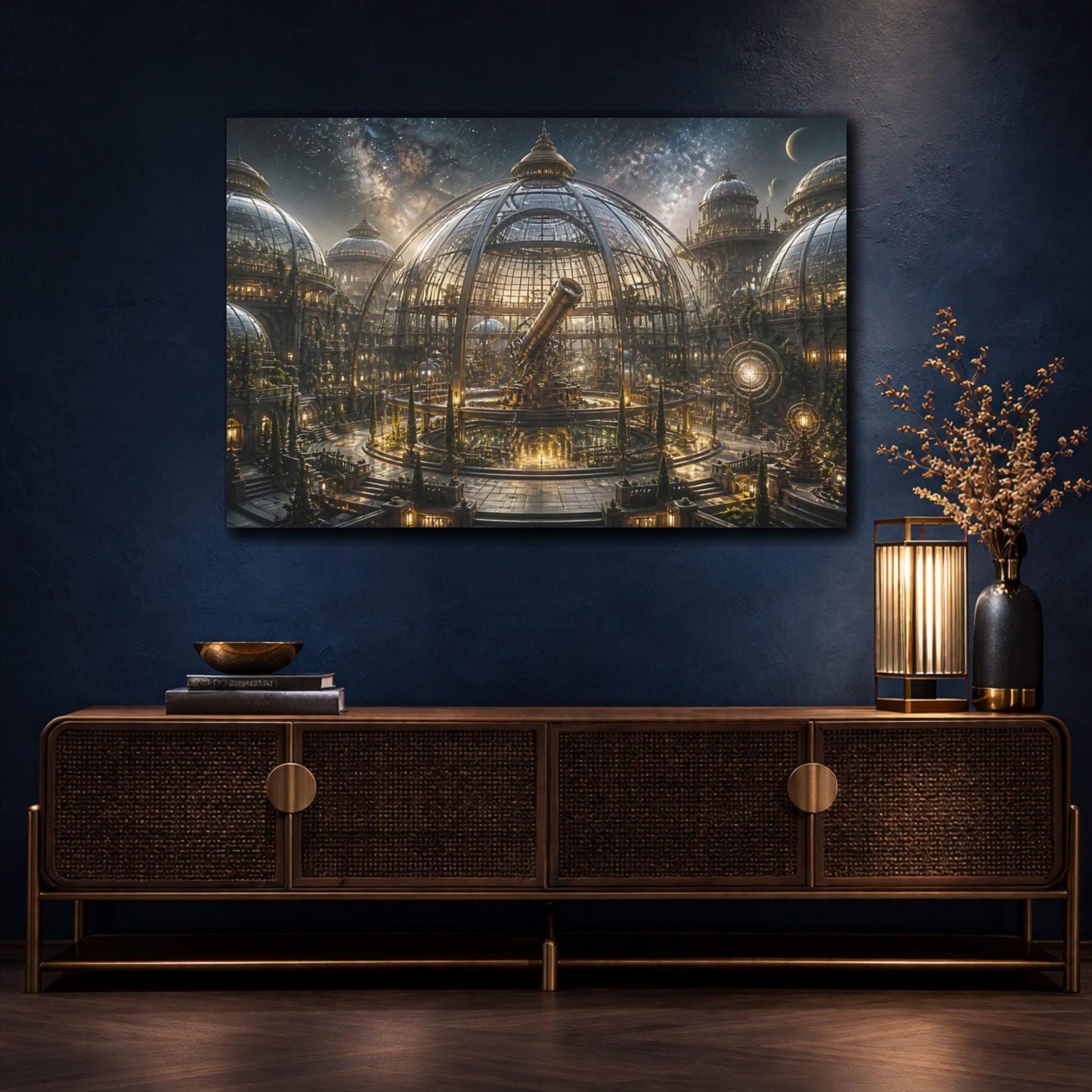 Mockup 4. Grand Glass Observatory shown as canvas print