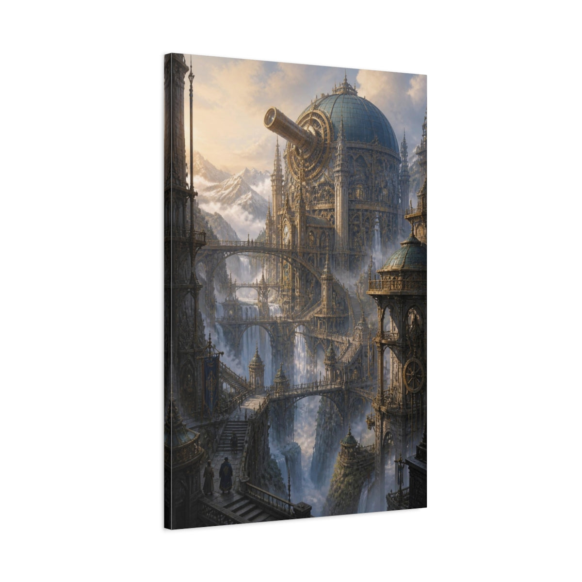 Main Mockup. Grand Mechanical Observatory shown as canvas print