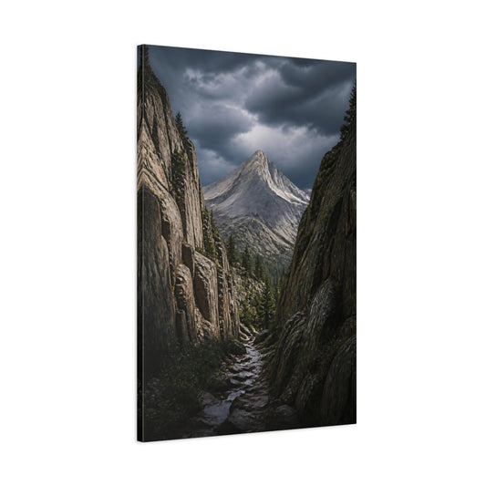 Main Mockup. Granite Peak Landscape shown as canvas print