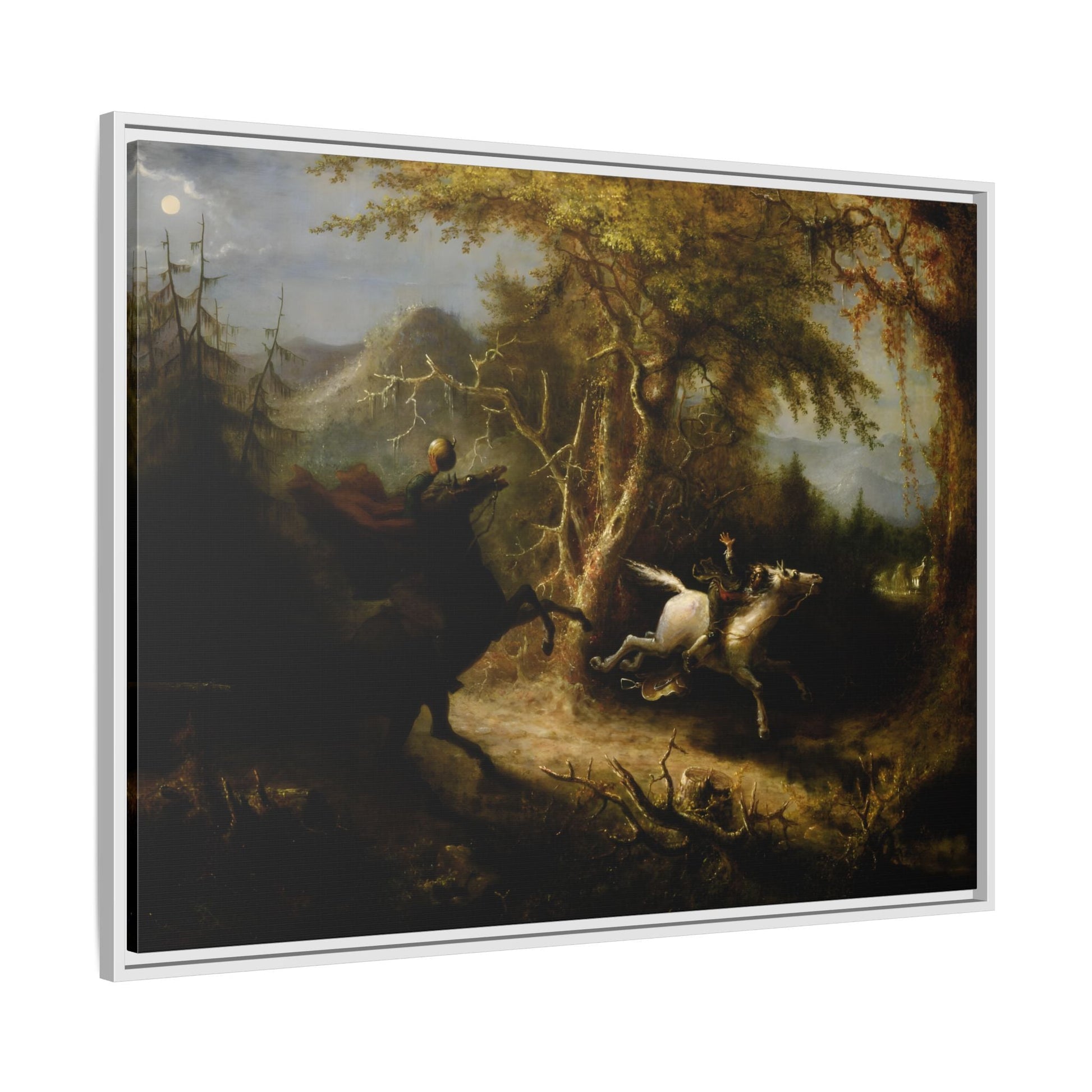 Headless Horseman Canvas Print - John Quidor Framed Wall Art Prints