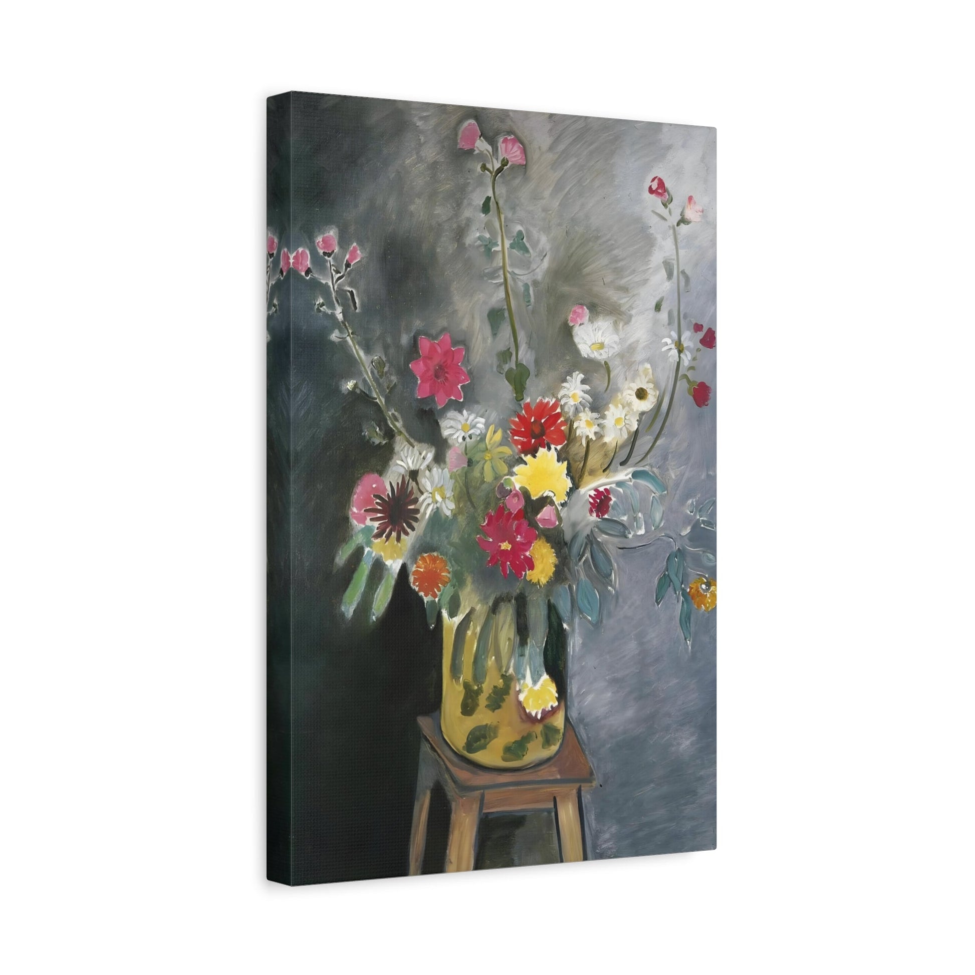 Henri Matisse Bouquet of Mixed Flowers - Canvas Wall Art Print - YesArtYes