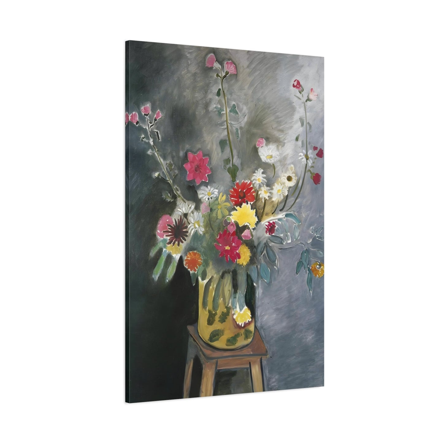 Henri Matisse Bouquet of Mixed Flowers - Canvas Wall Art Print - YesArtYes
