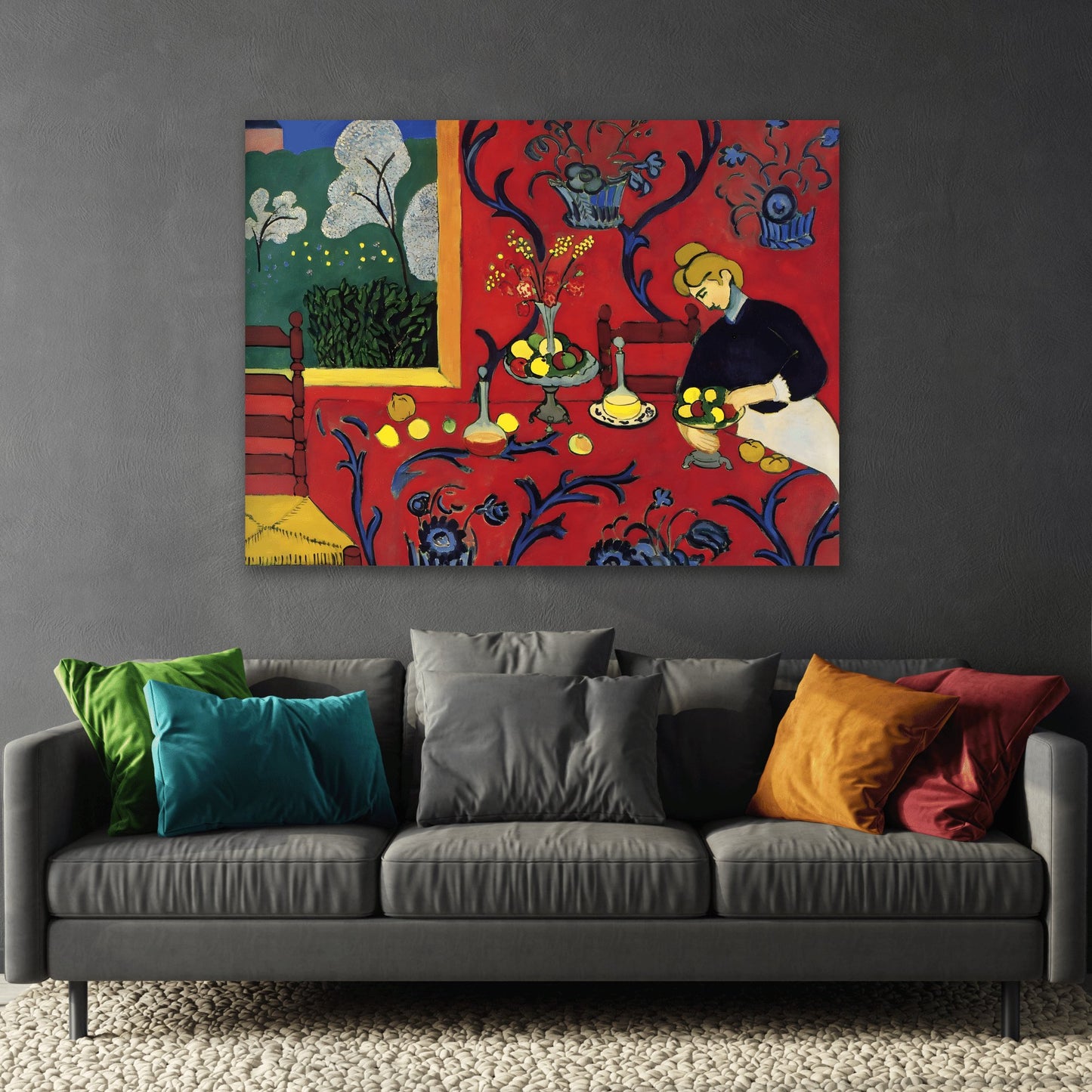 Henri Matisse Dessert Harmony in Red - Canvas Wall Art Reproduction