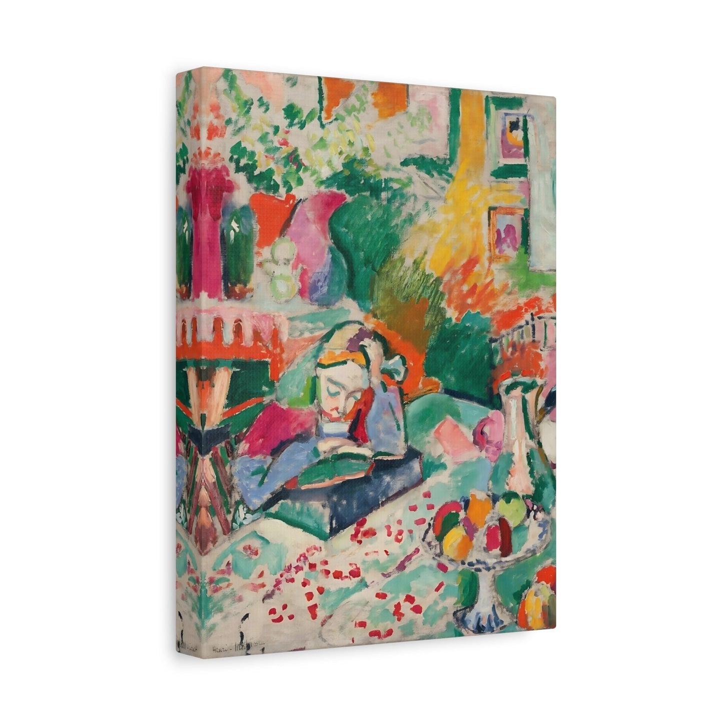 Henri Matisse Interior with a Young Girl - Canvas Art Reproduction