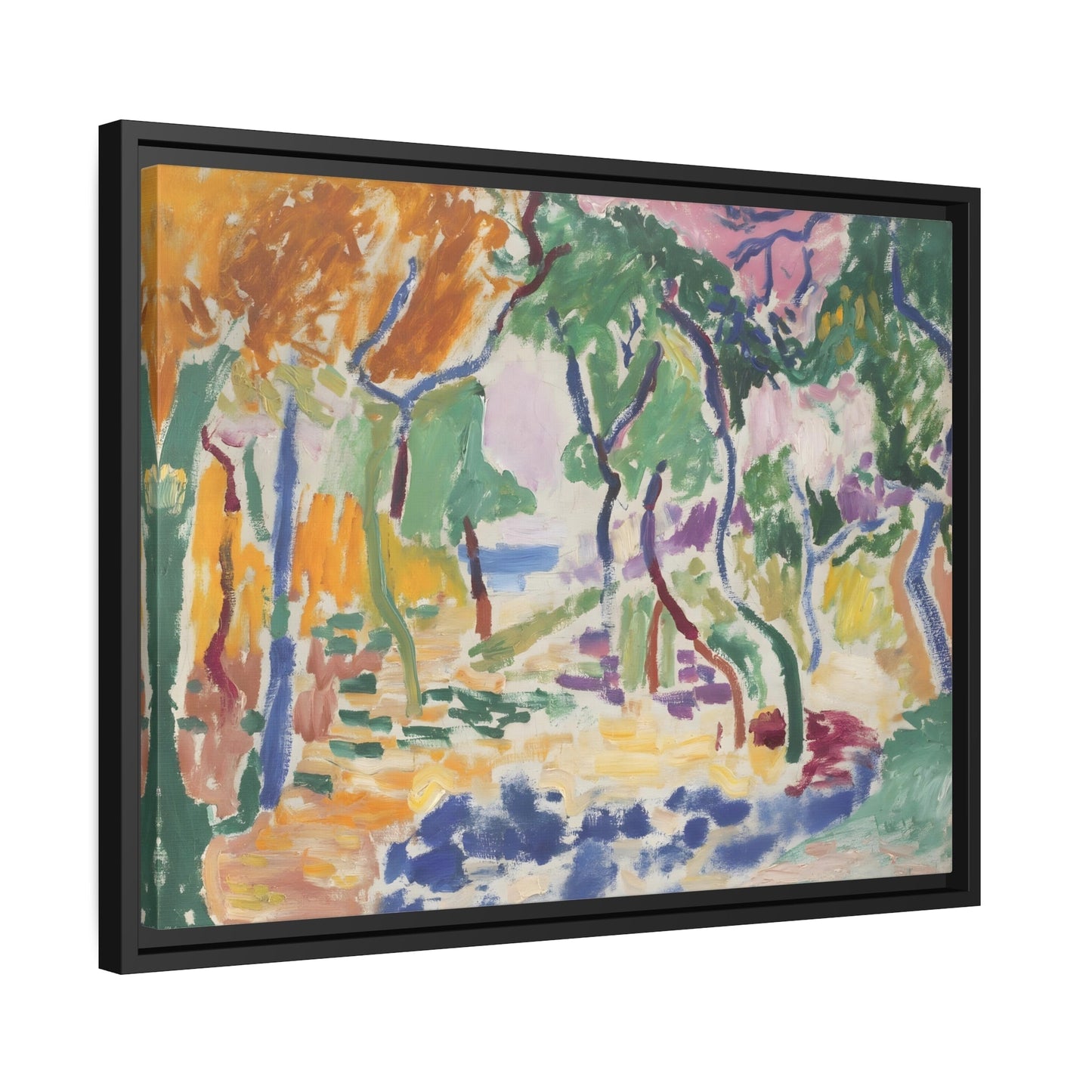 Landscape at Collioure Colorful Matisse Canvas Wall Art Print