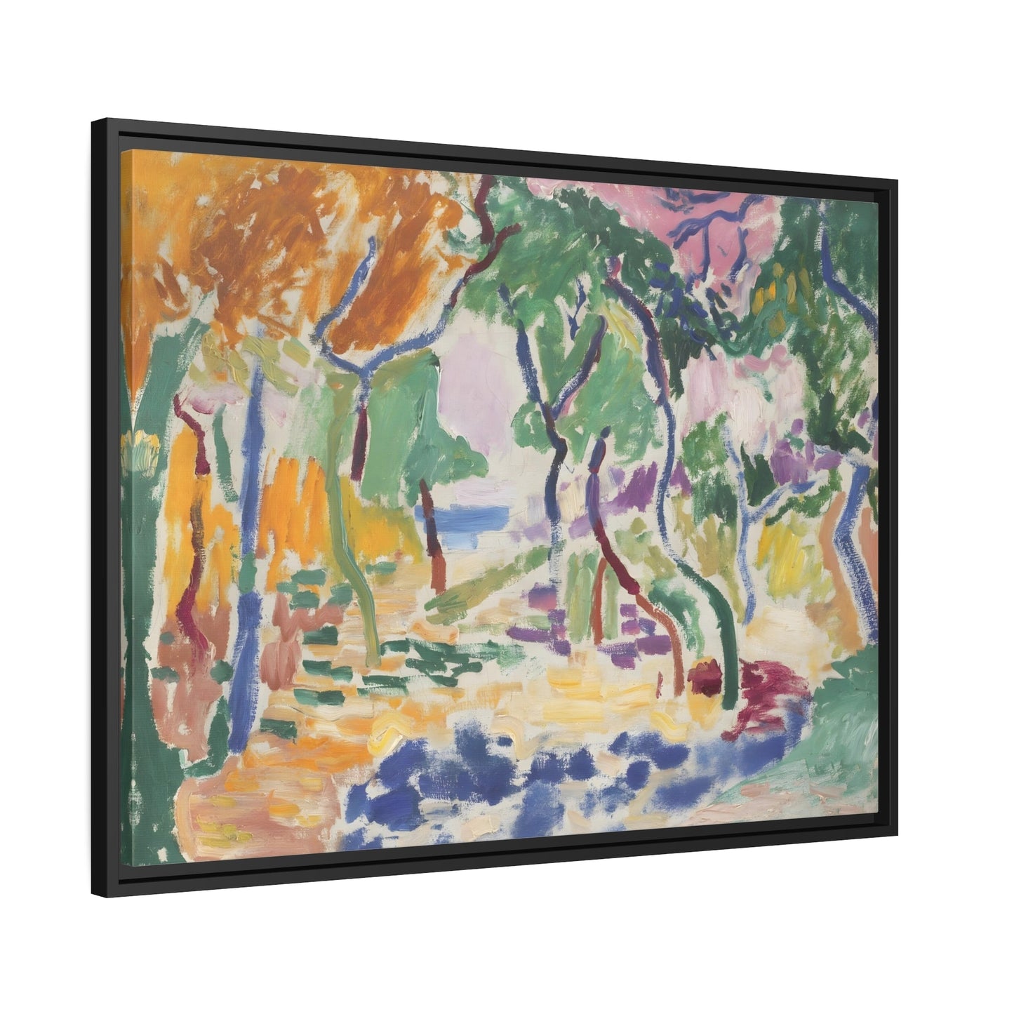 Landscape at Collioure Colorful Matisse Canvas Wall Art Print