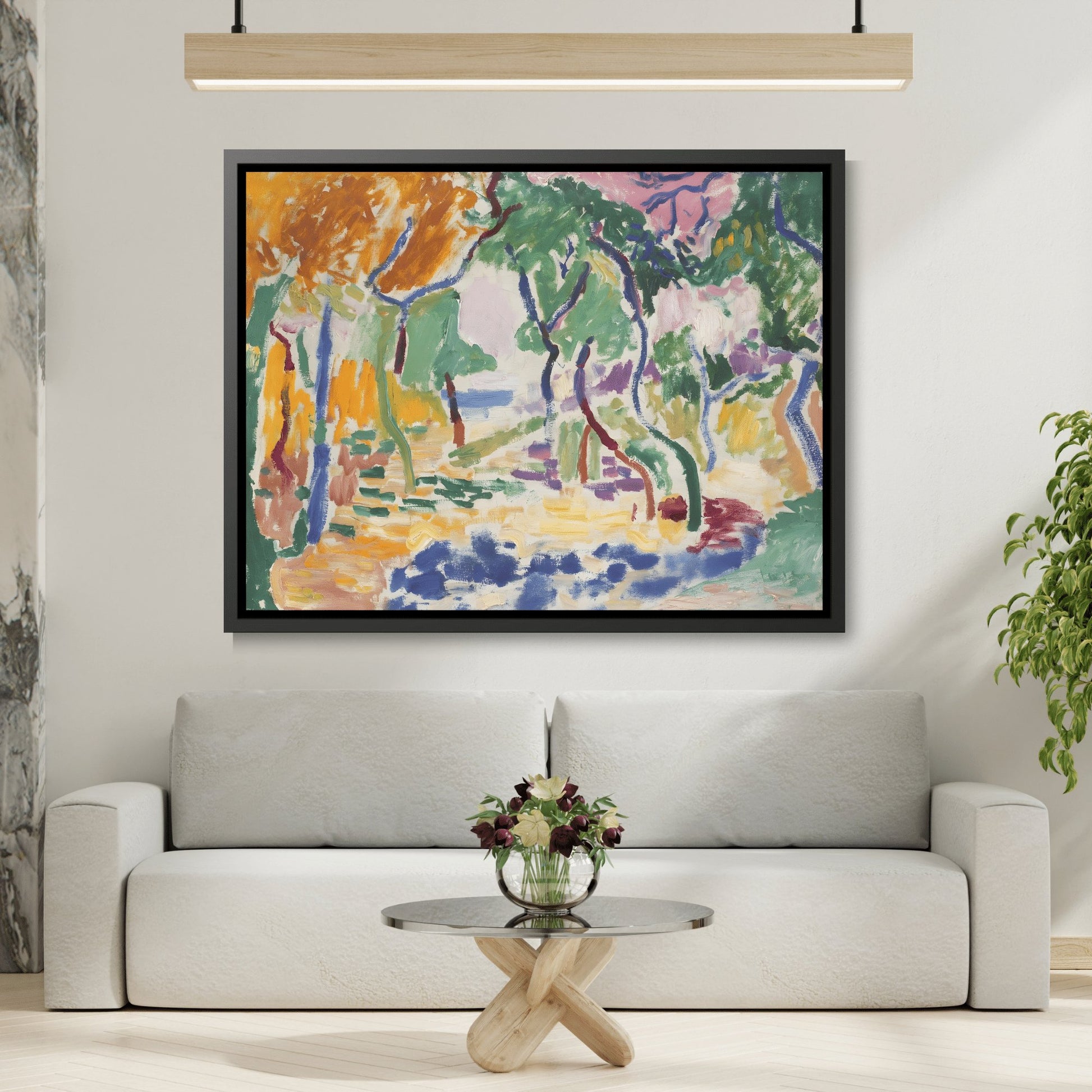 Landscape at Collioure Colorful Matisse Canvas Wall Art Print