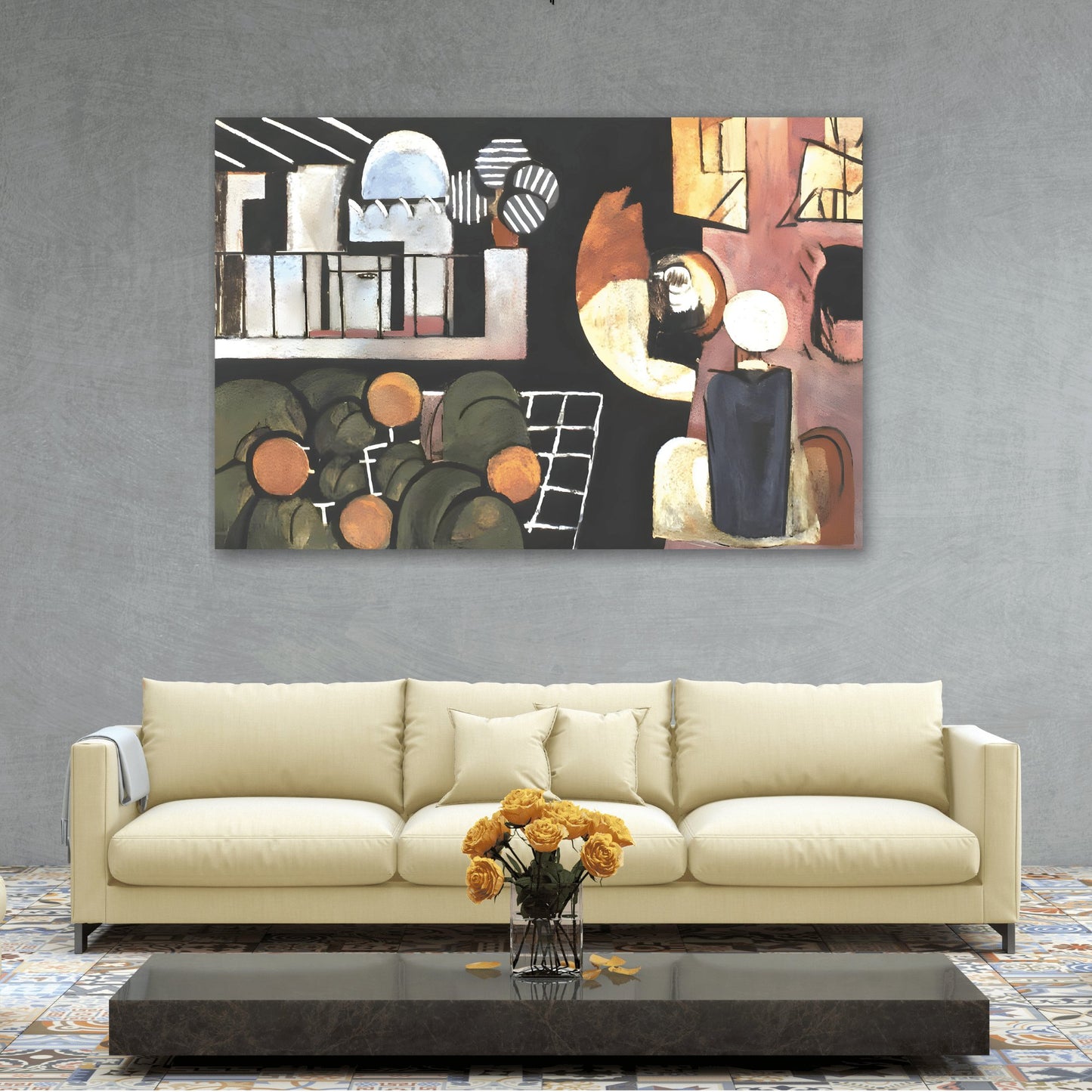 Henri Matisse Moroccans - Abstract Canvas Wall Art Print