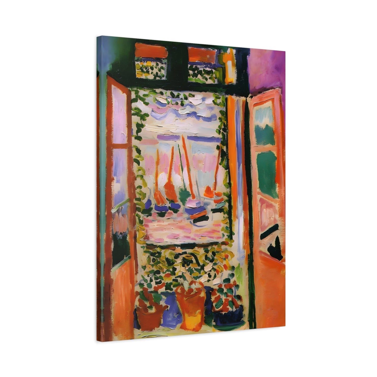 Henri Matisse Open Window - Canvas Wall Art Print Reproduction