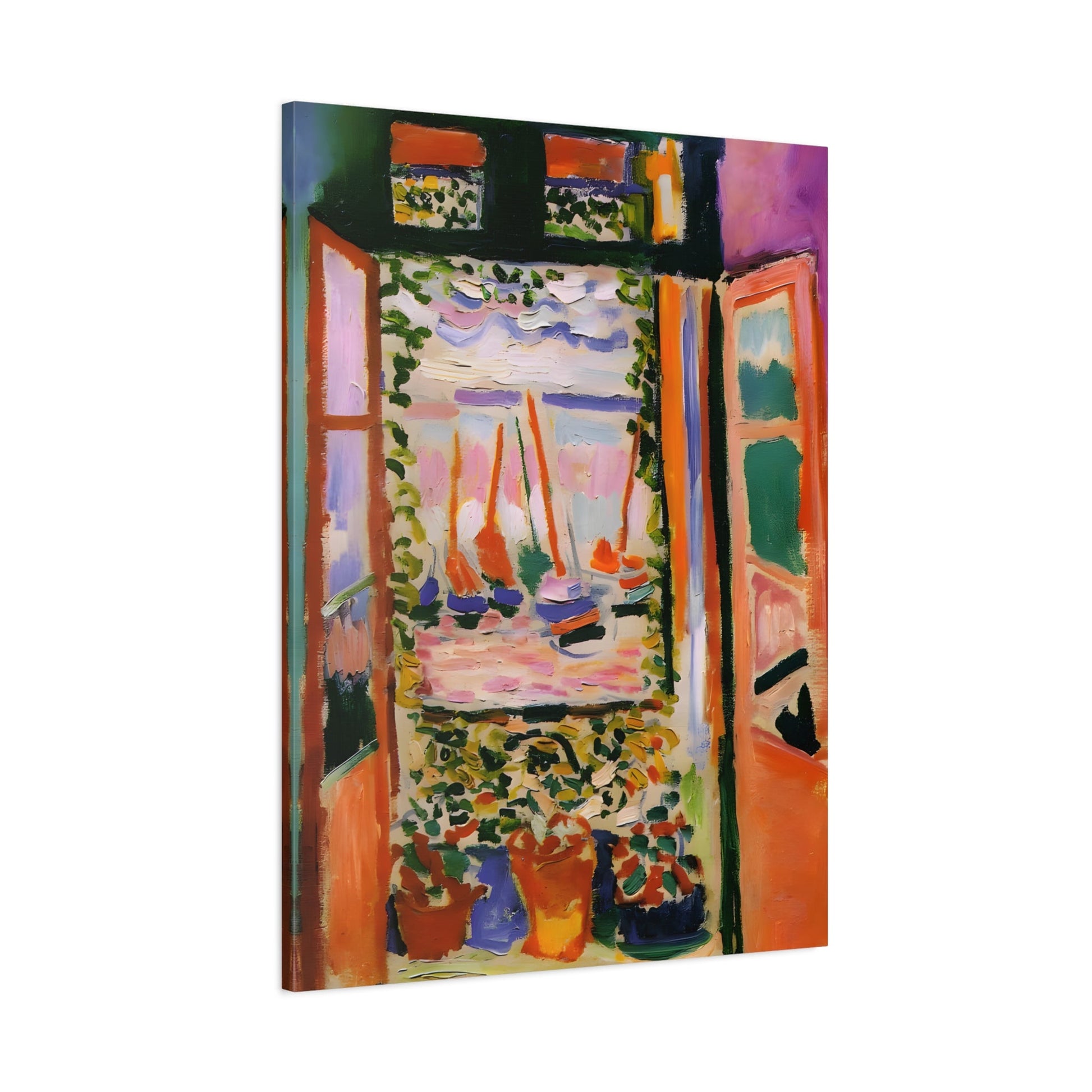 Henri Matisse Open Window - Canvas Wall Art Print Reproduction - YesArtYes