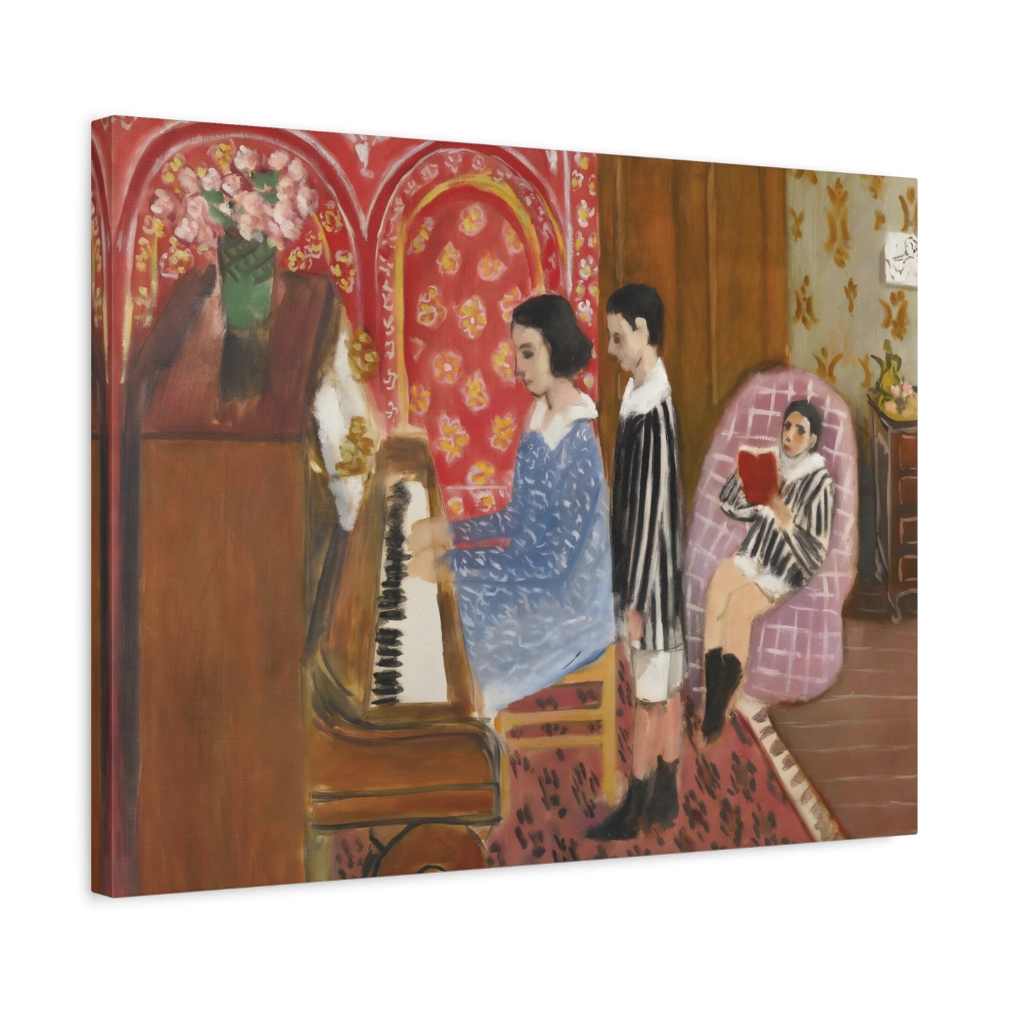 Henri Matisse Piano Lesson Canvas Wall Art Reproduction