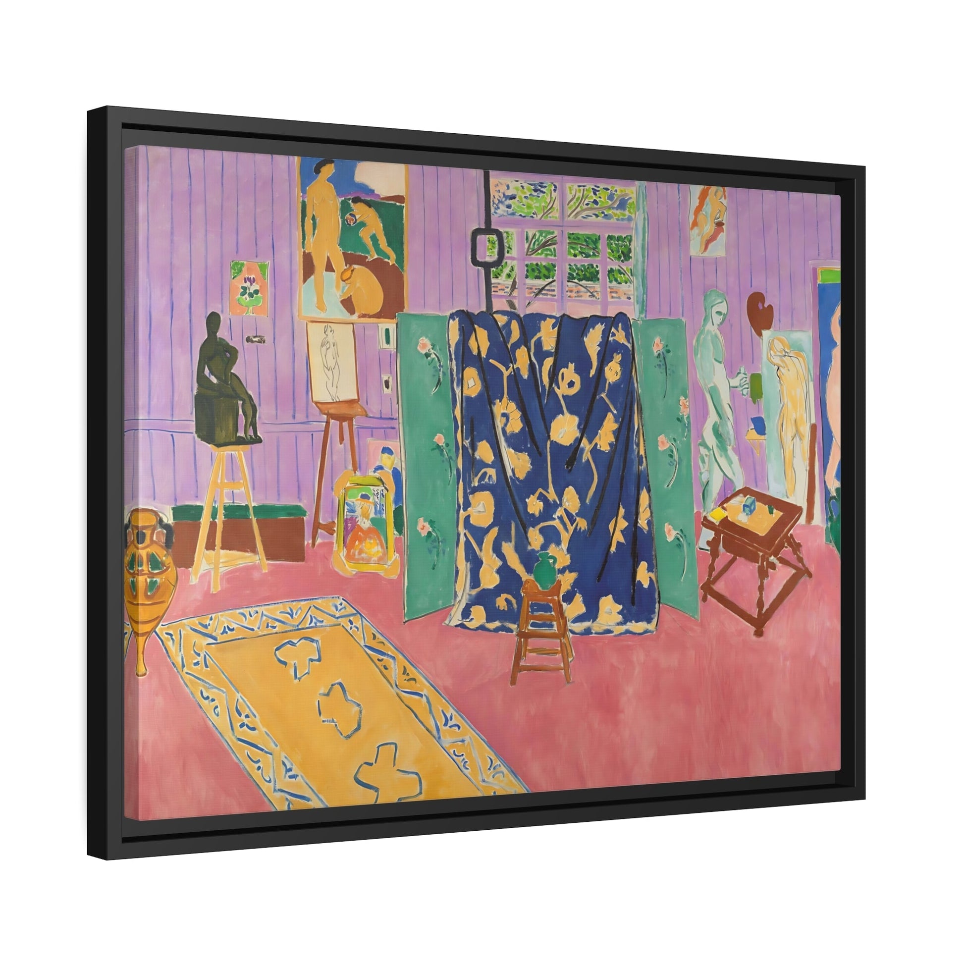 Henri Matisse Pink Studio Fauvism Artwork - Framed Canvas Wall Art Print