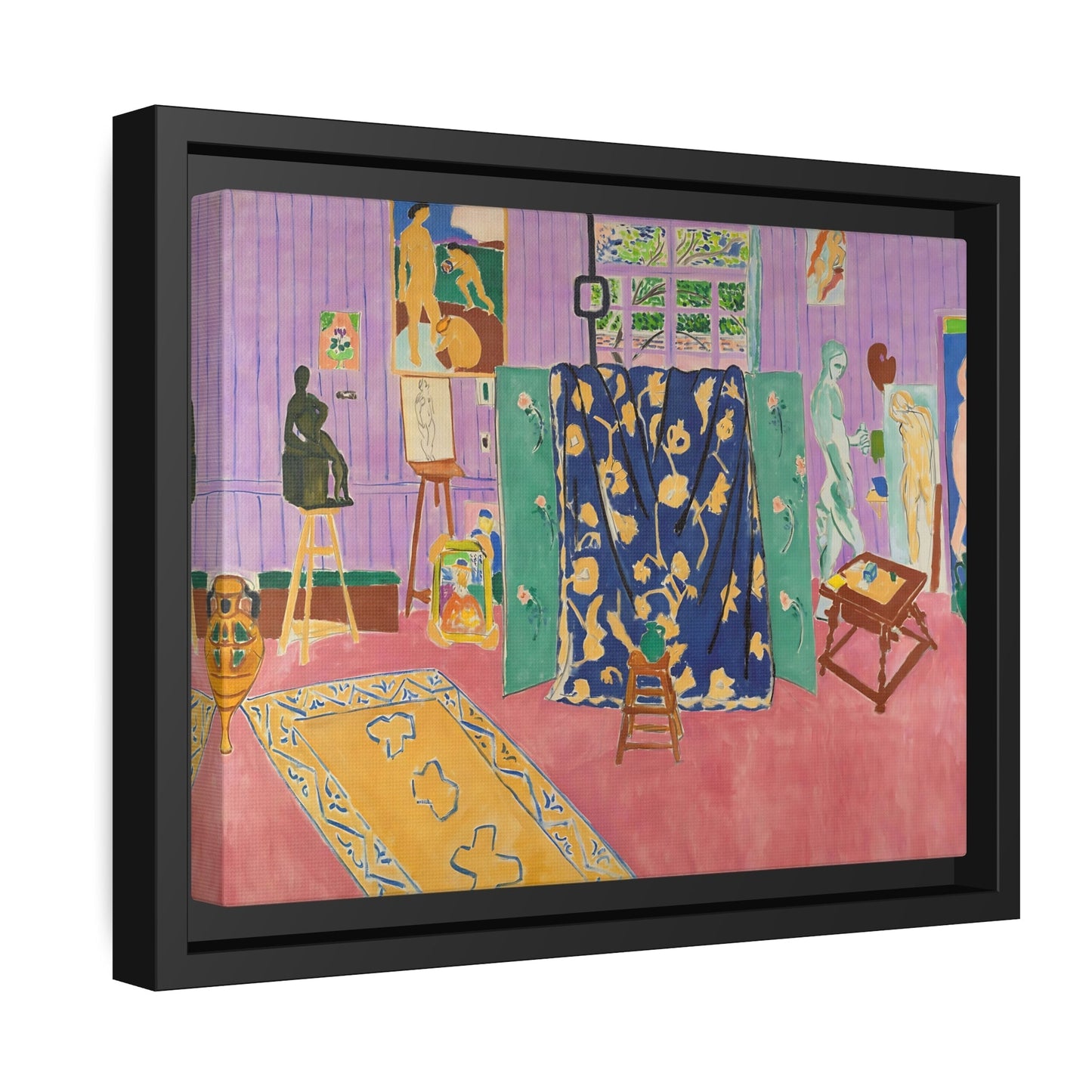 Henri Matisse Pink Studio Fauvism Artwork - Framed Canvas Wall Art Print