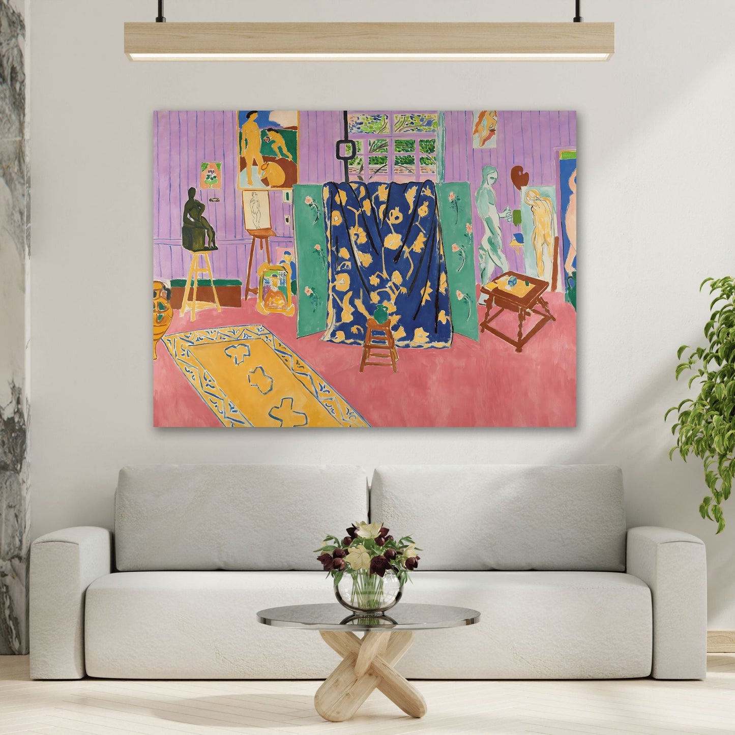 Henri Matisse Pink Studio Fauvism Painting - Canvas Wall Art Reproduction