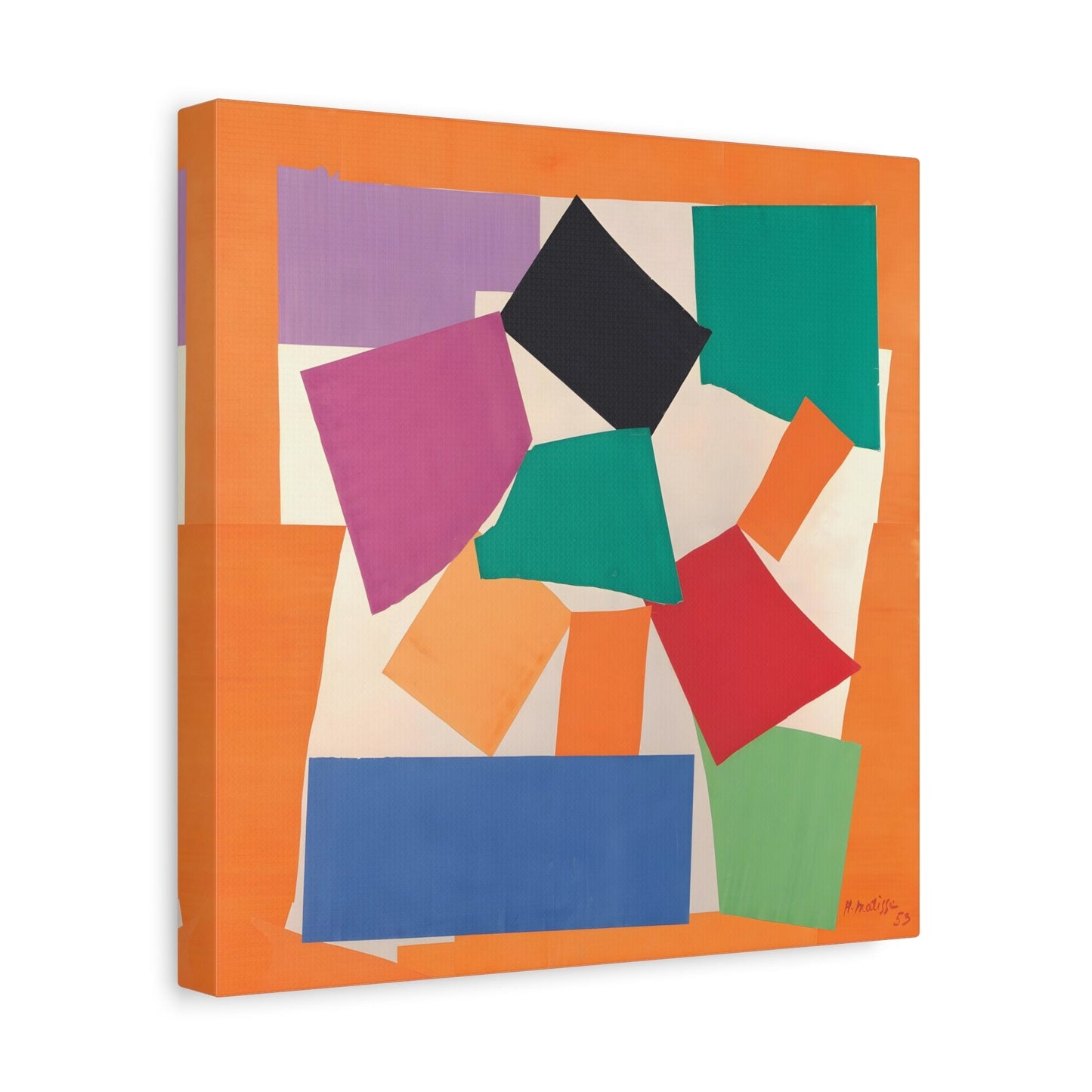 Henri Matisse The Snail - Square Canvas Wall Art Print