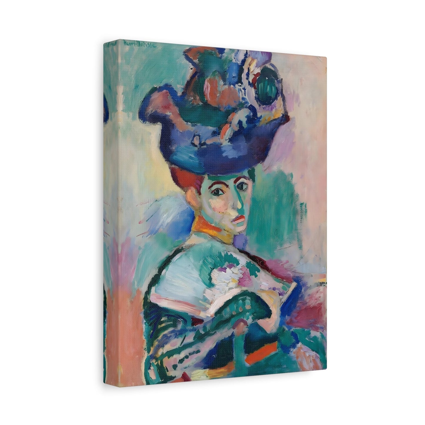 Henri Matisse Woman with a Hat - Canvas Wall Art Print Reproduction