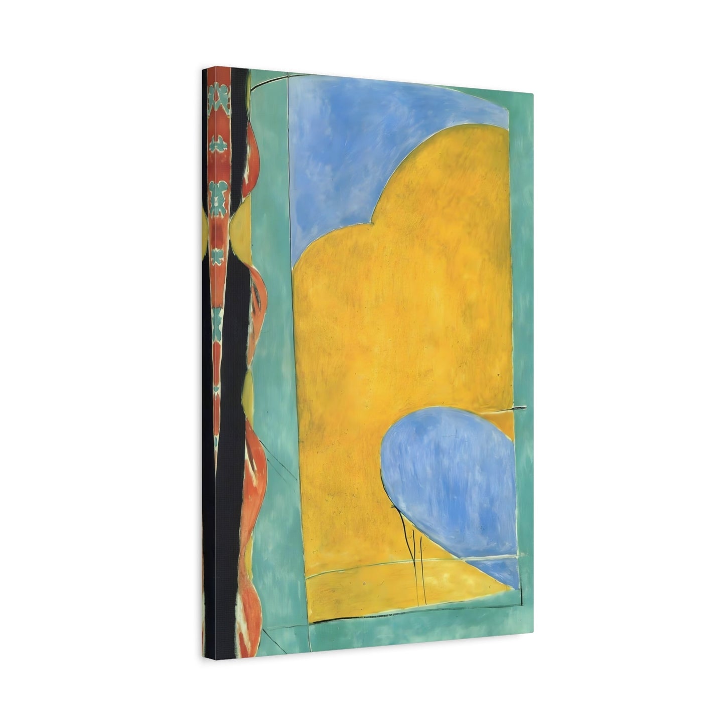 Henri Matisse Yellow Curtain - Canvas Wall Art Print Reproduction