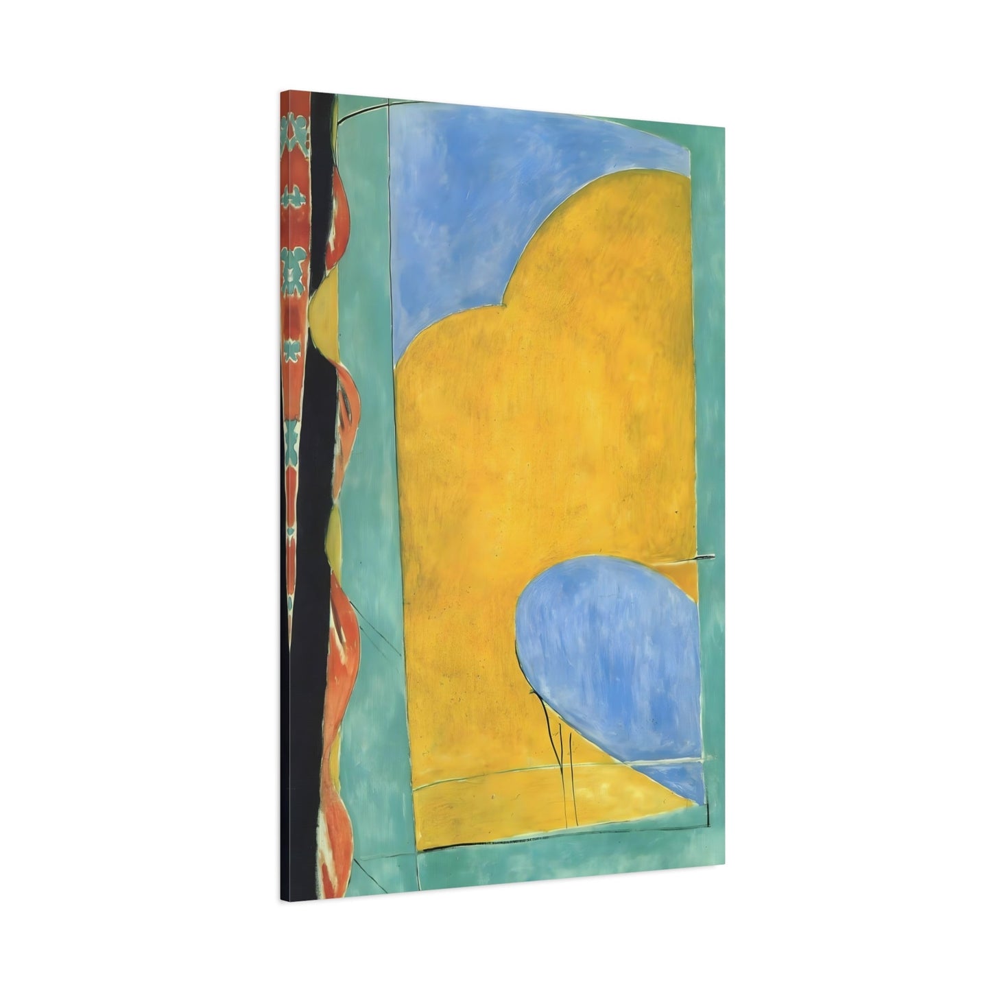 Henri Matisse Yellow Curtain - Canvas Wall Art Print Reproduction