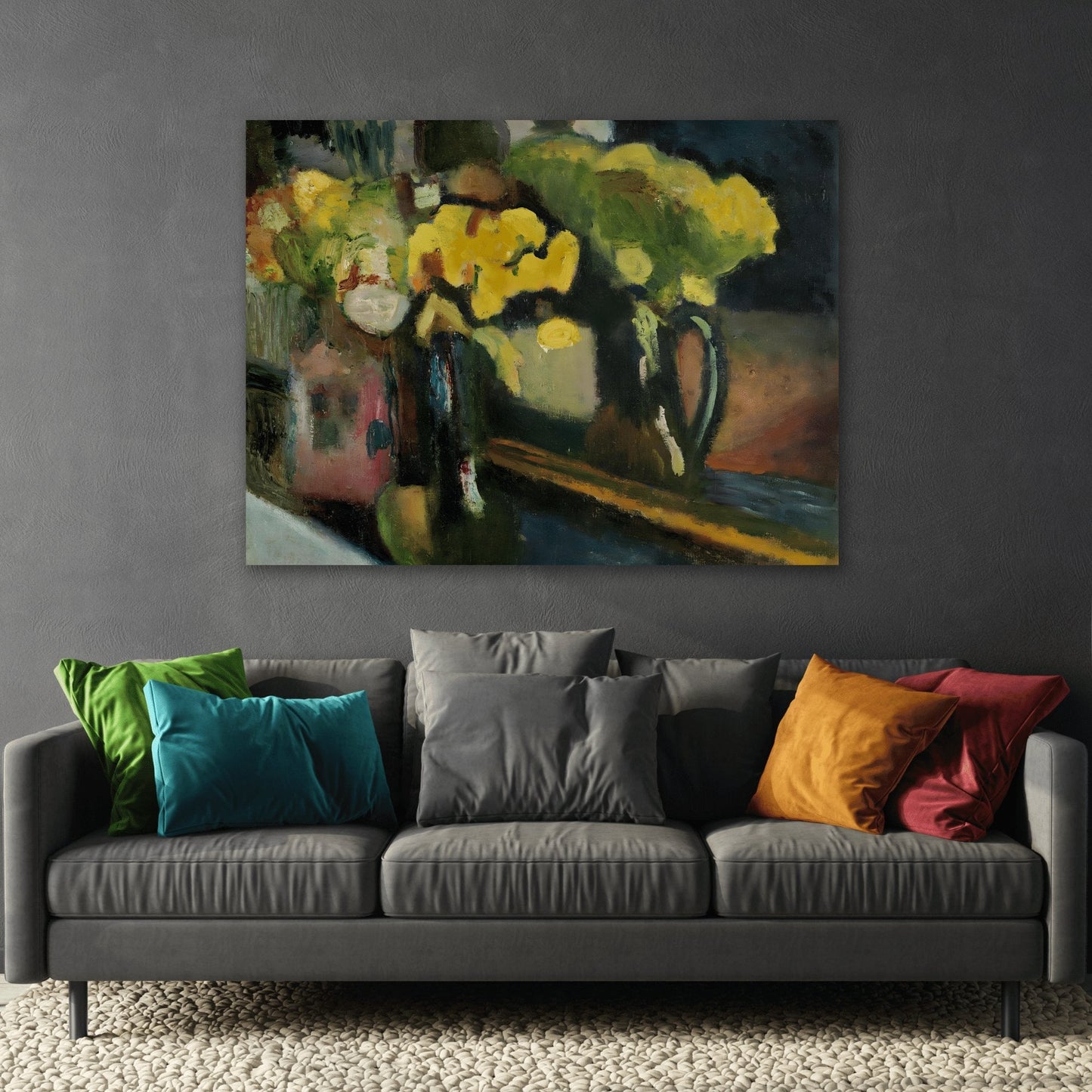 Henri Matisse Yellow Flowers - Canvas Wall Art Reproduction