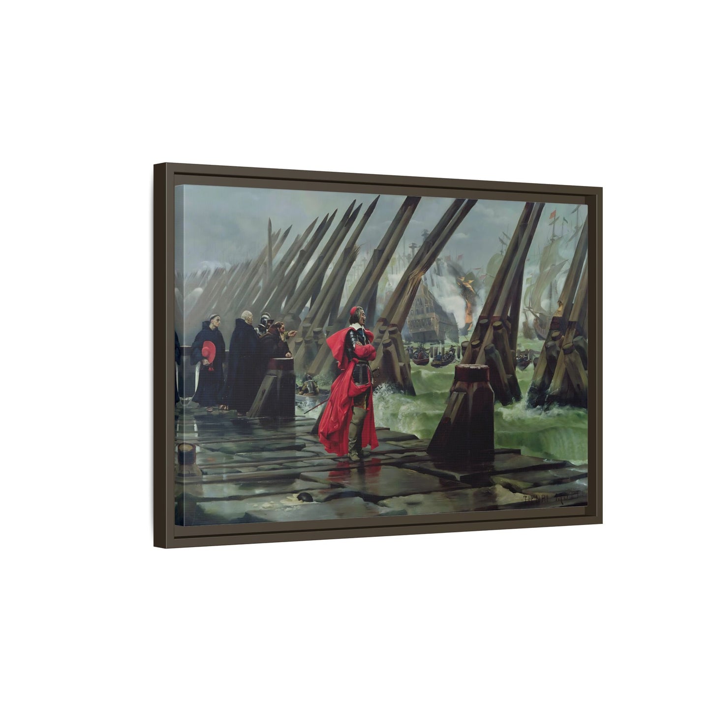 Henri Paul Motte Cardinal Richelieu - Large France Canvas Wall Art Print - YesArtYes