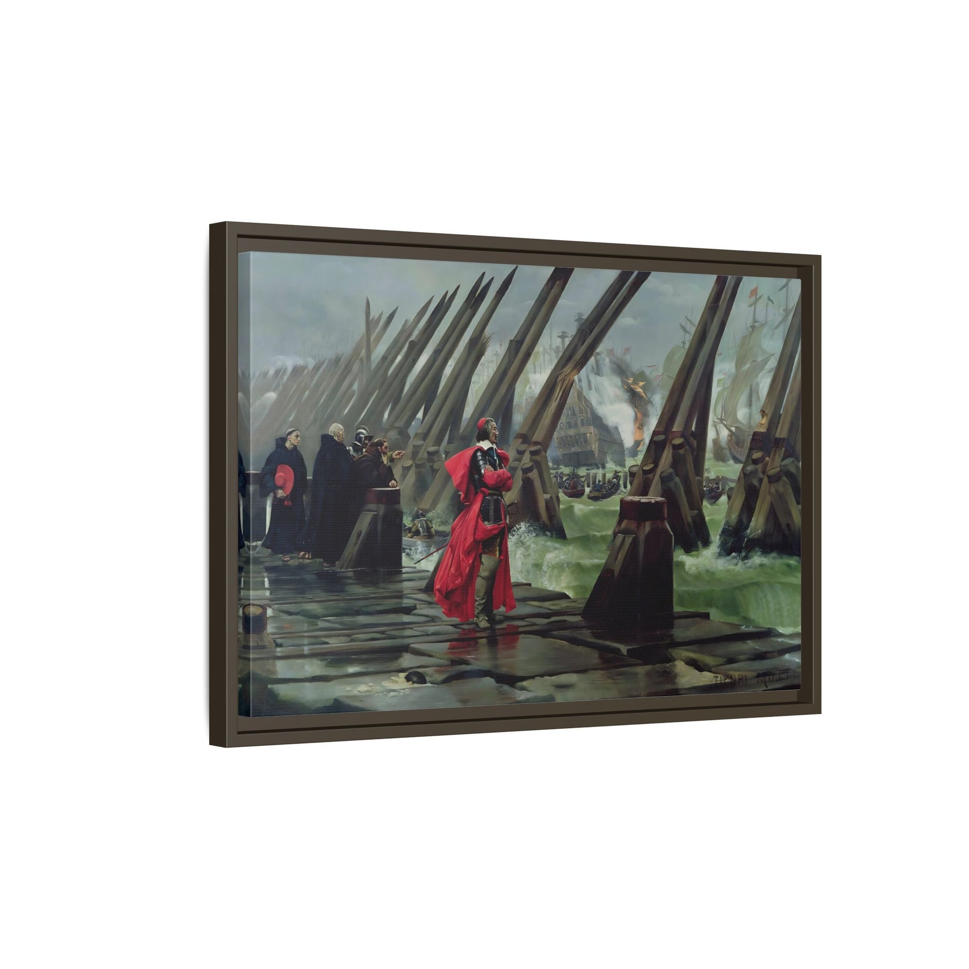 Henri Paul Motte Cardinal Richelieu - Large France Canvas Wall Art Print - YesArtYes
