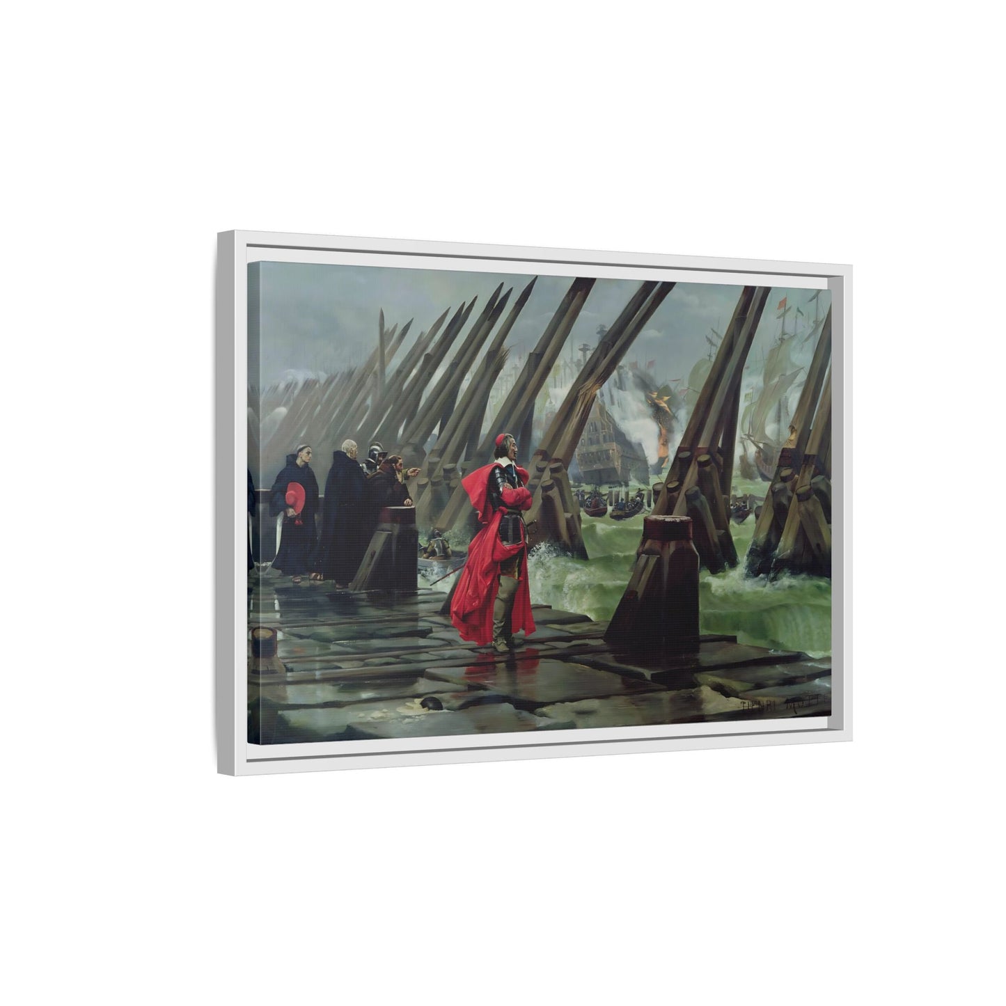 Henri Paul Motte Cardinal Richelieu - Large France Canvas Wall Art Print - YesArtYes
