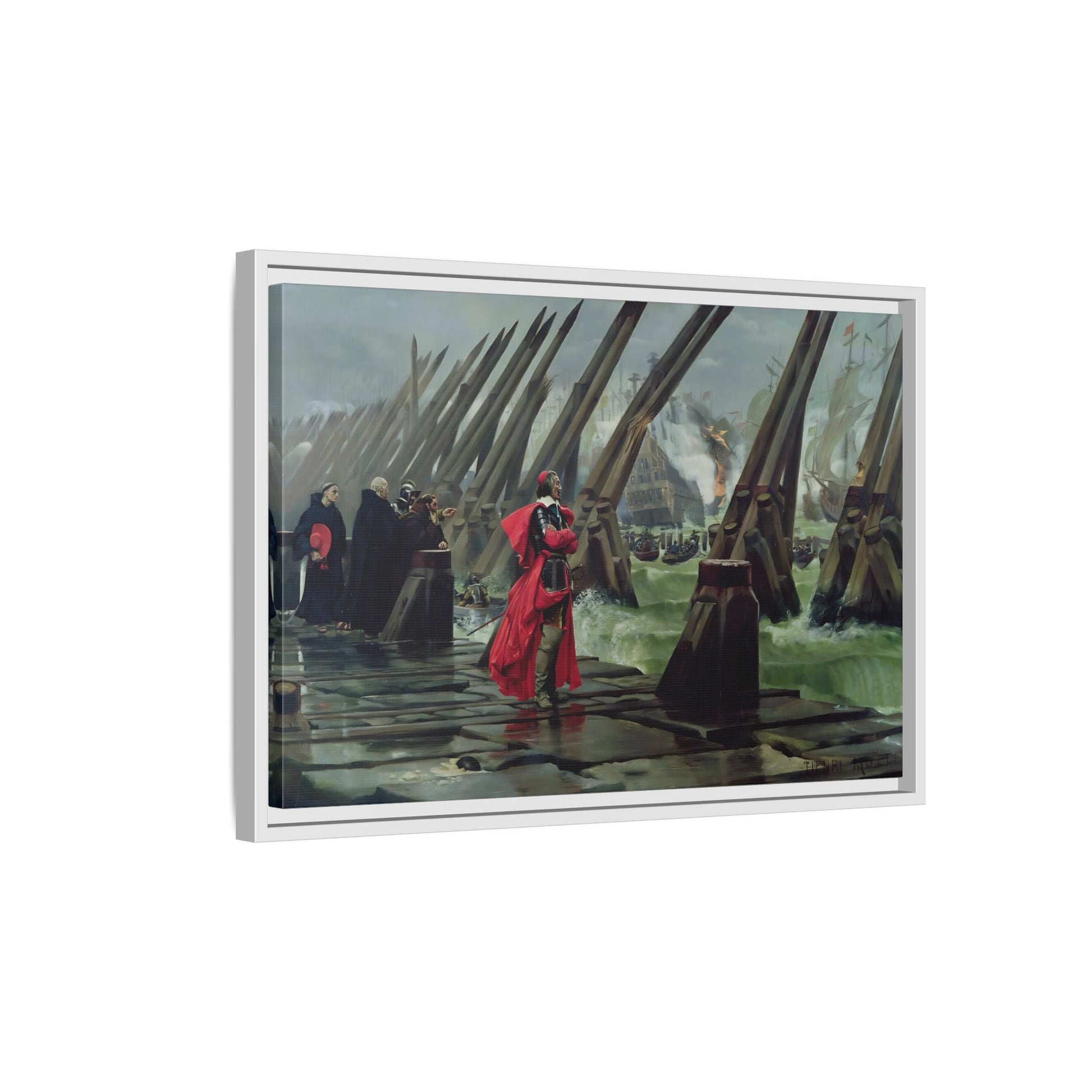 Henri Paul Motte Cardinal Richelieu - Large France Canvas Wall Art Print - YesArtYes