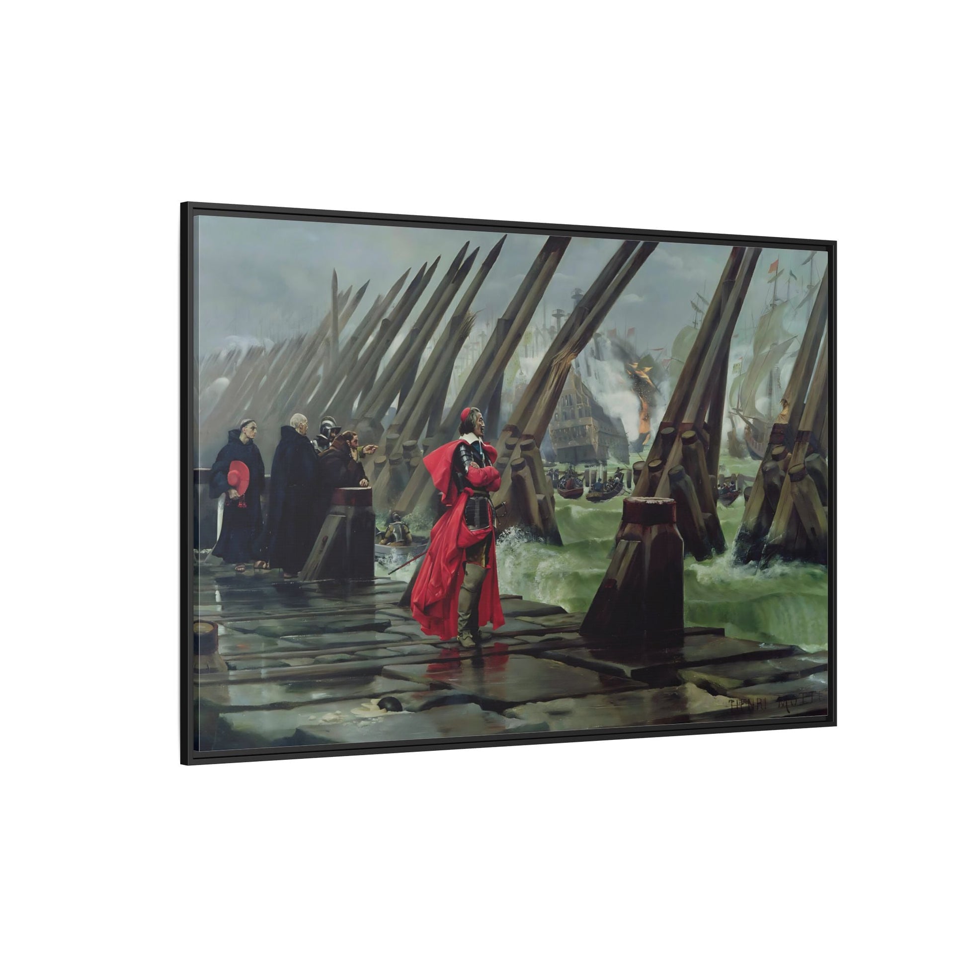 Henri Paul Motte Cardinal Richelieu - Large France Canvas Wall Art Print - YesArtYes