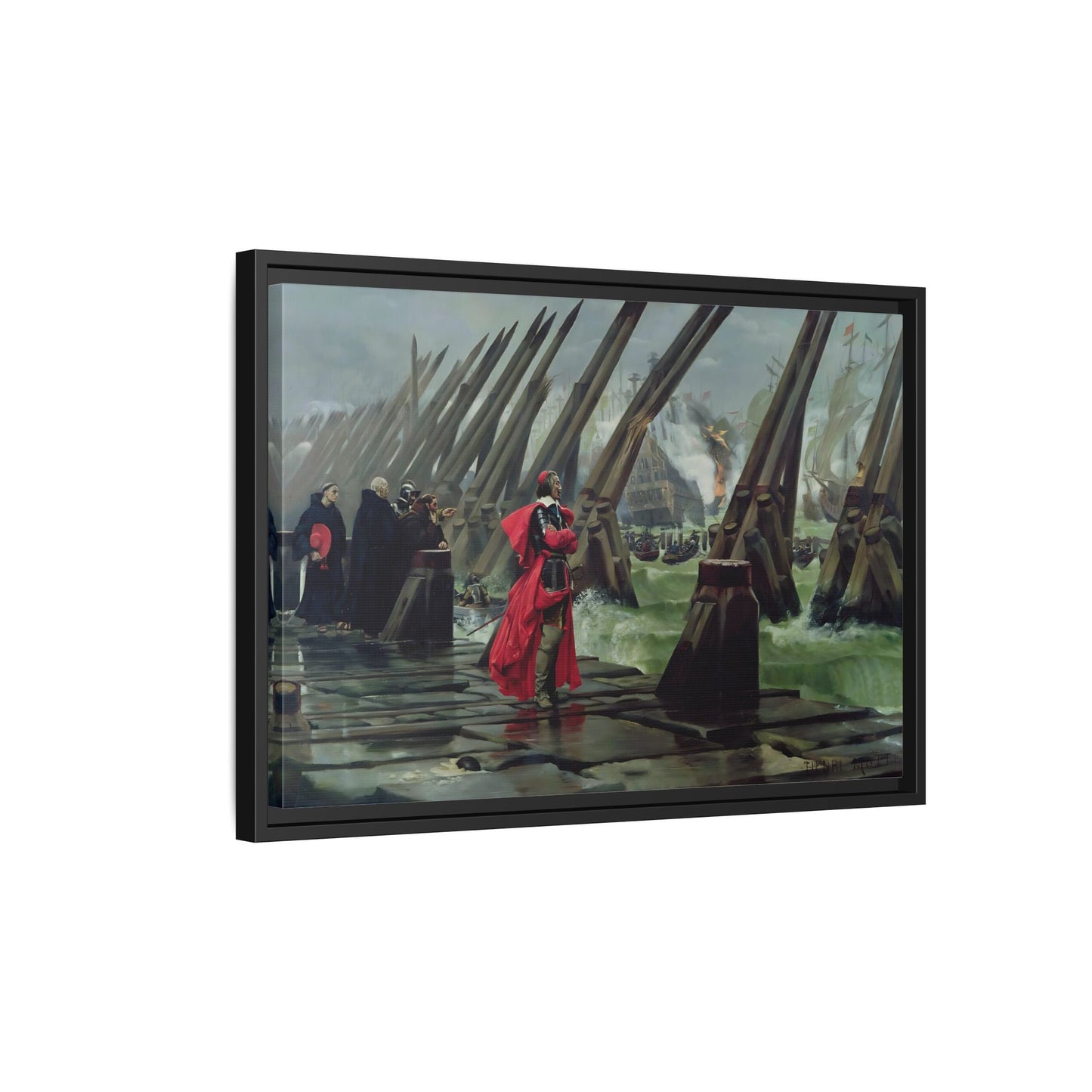 Henri Paul Motte Cardinal Richelieu - Large France Canvas Wall Art Print - YesArtYes