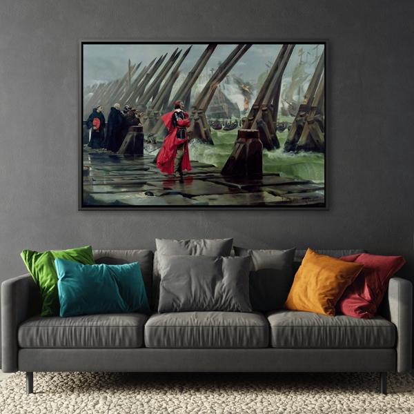 Henri Paul Motte Cardinal Richelieu - Large France Canvas Wall Art Print - YesArtYes