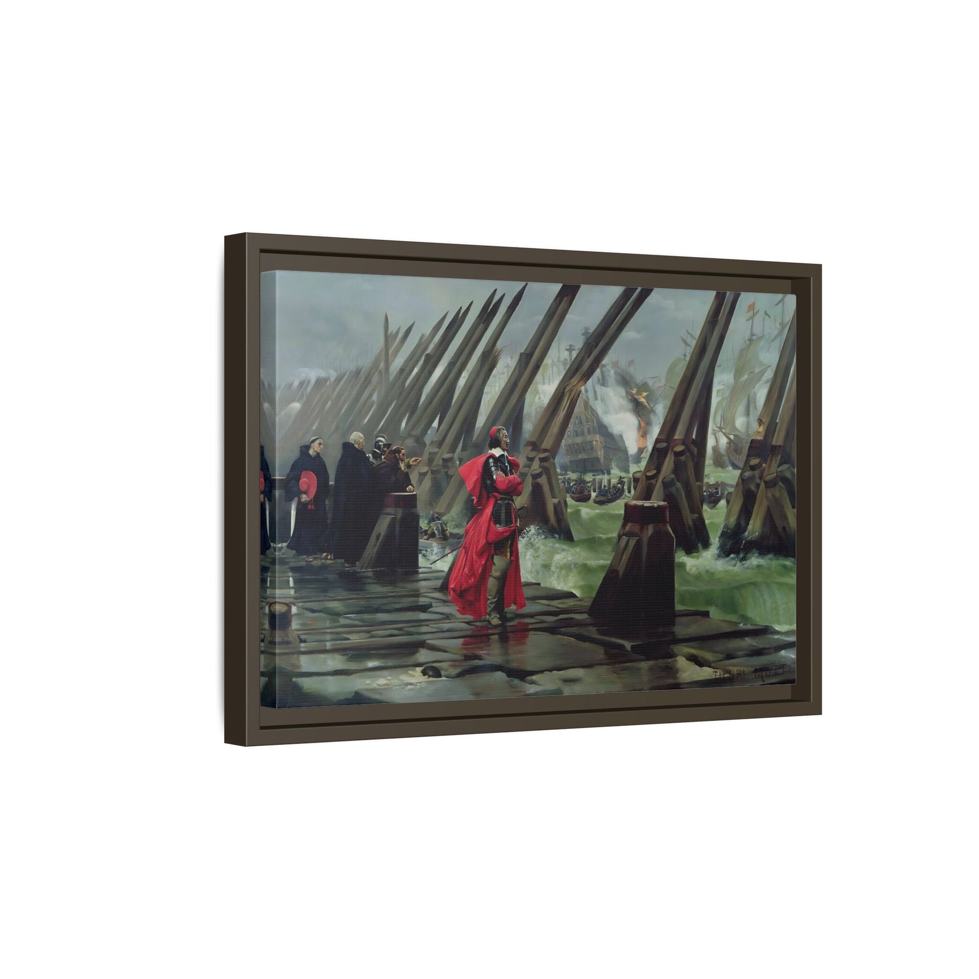 Henri Paul Motte Cardinal Richelieu - Large France Canvas Wall Art Print - YesArtYes
