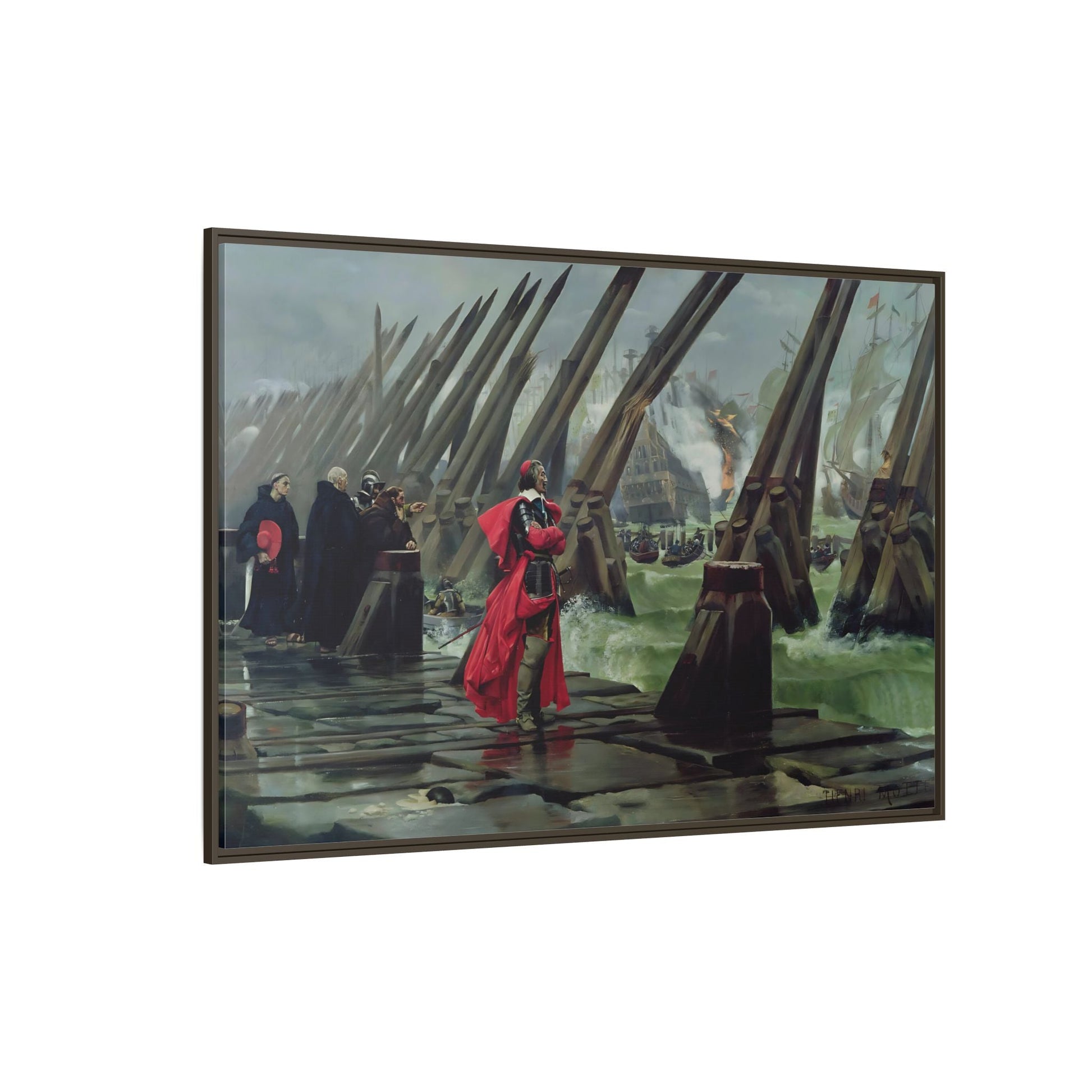 Henri Paul Motte Cardinal Richelieu - Large France Canvas Wall Art Print - YesArtYes
