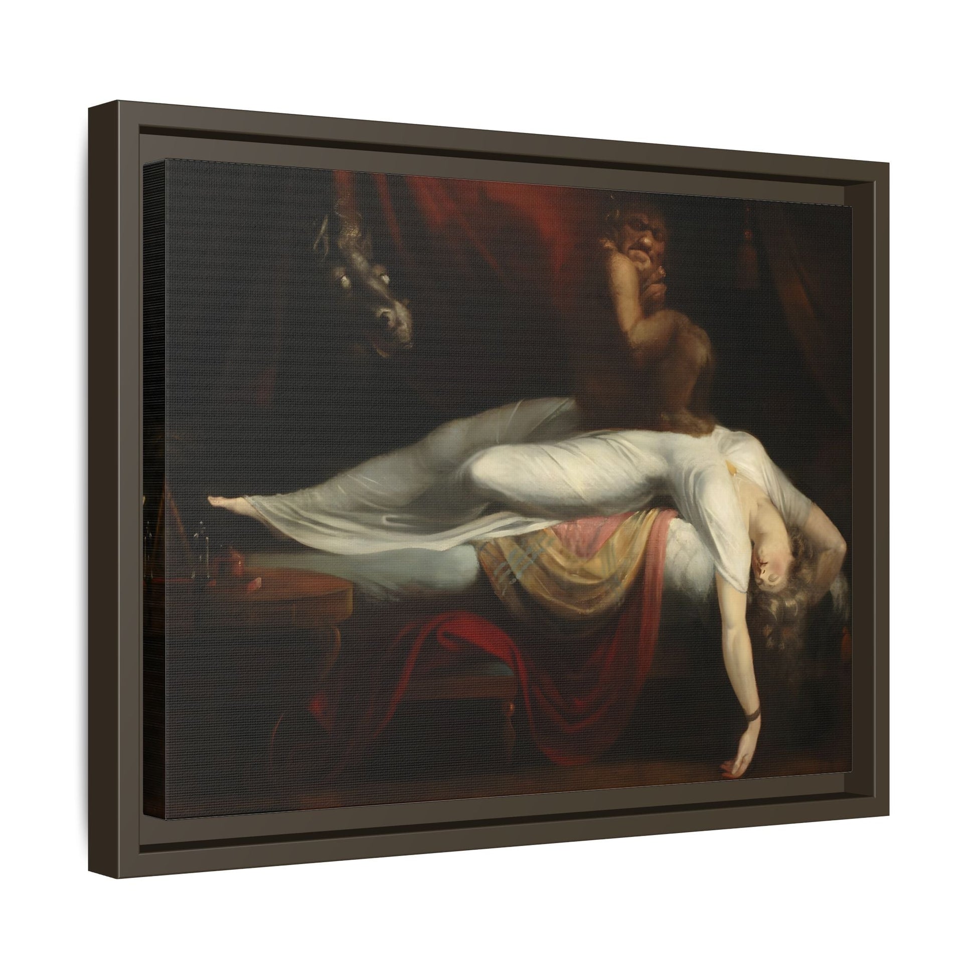 Henry Fuseli Nightmare Framed Canvas Wall Art Print Reproduction - YesArtYes