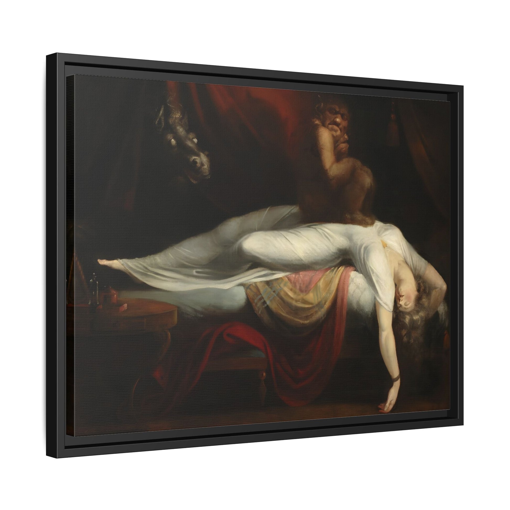 Henry Fuseli Nightmare Framed Canvas Wall Art Print Reproduction - YesArtYes