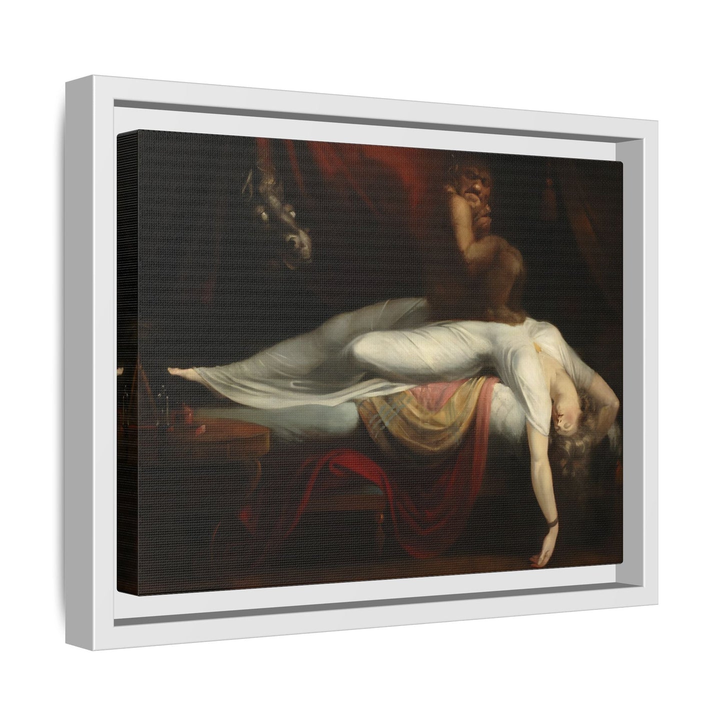 Henry Fuseli Nightmare Framed Canvas Wall Art Print Reproduction - YesArtYes