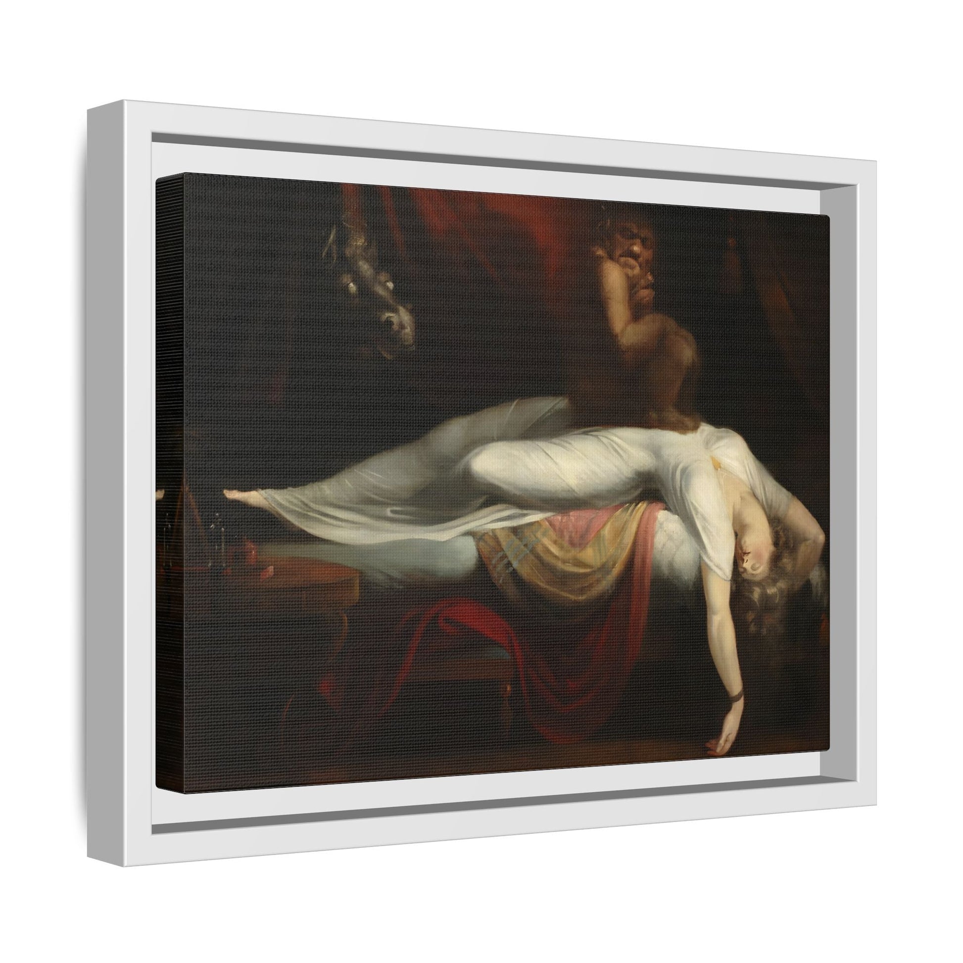 Henry Fuseli Nightmare Framed Canvas Wall Art Print Reproduction - YesArtYes